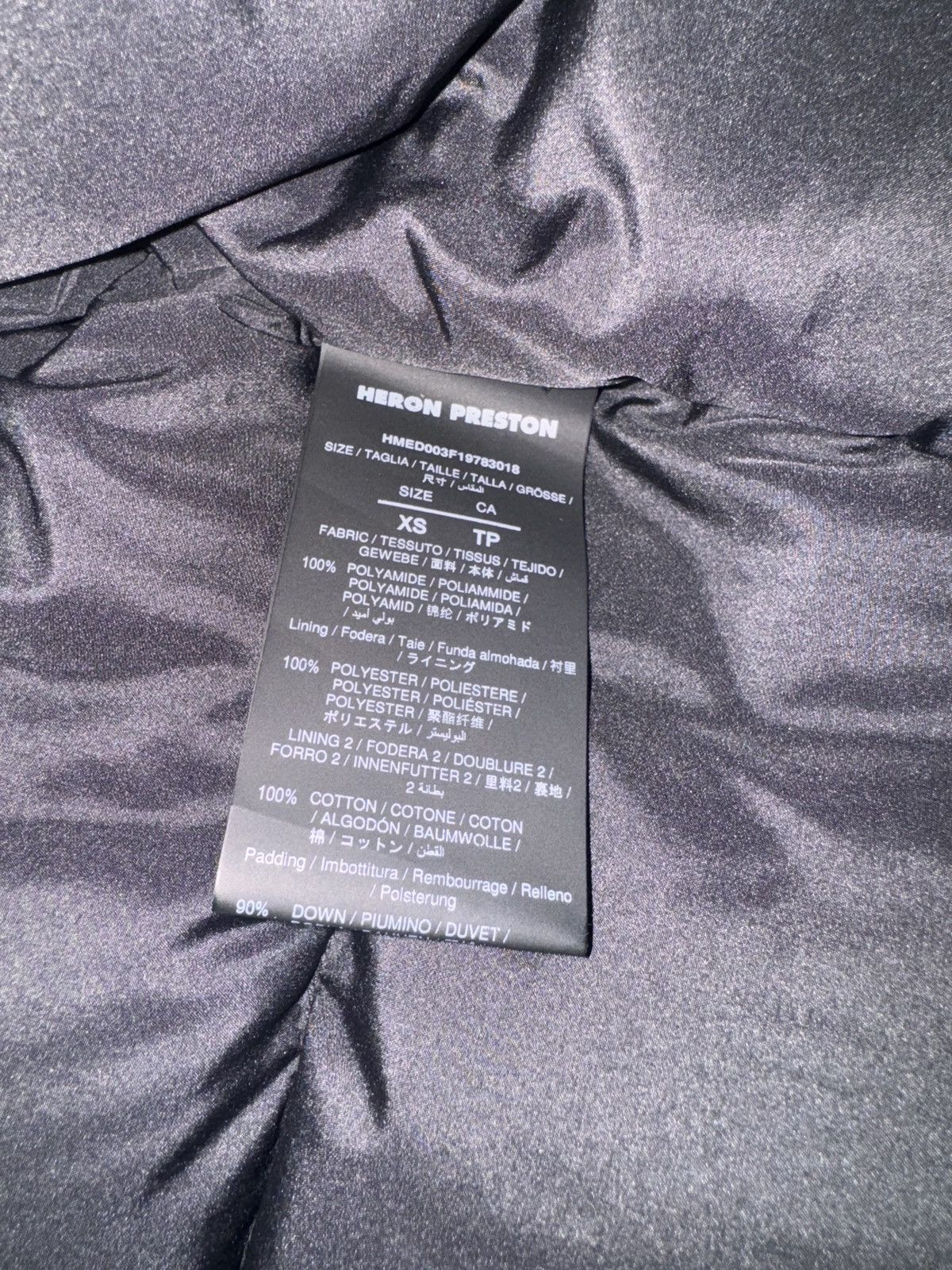Heron Preston Heron Preston NASA Puffer Coat Size US XS / EU 42 / 0 - 3 Thumbnail
