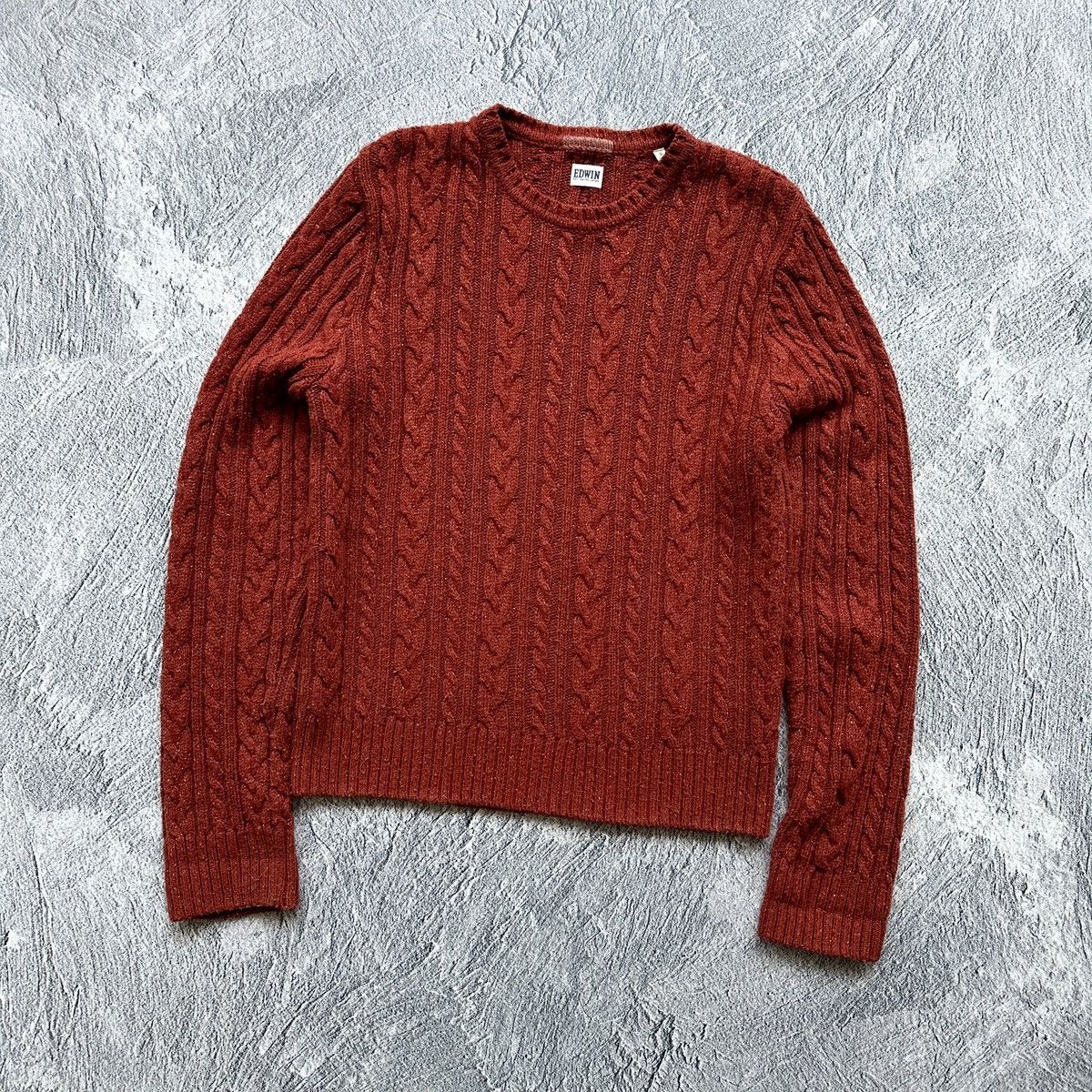 Edwin Men’s Knitt Sweater Edwin Oiler Red Size: S/M Size US S / EU 44-46 / 1 - 5 Thumbnail