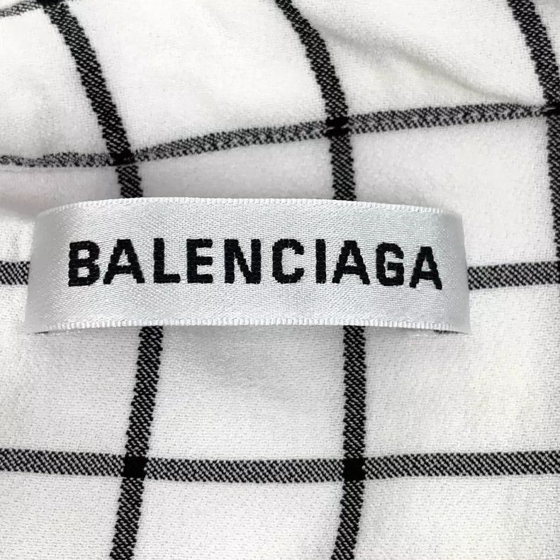 Balenciaga Balenciaga Color Block Check Short Sleeve Shirt-2505 Size US XXS / EU 40 - 5 Thumbnail