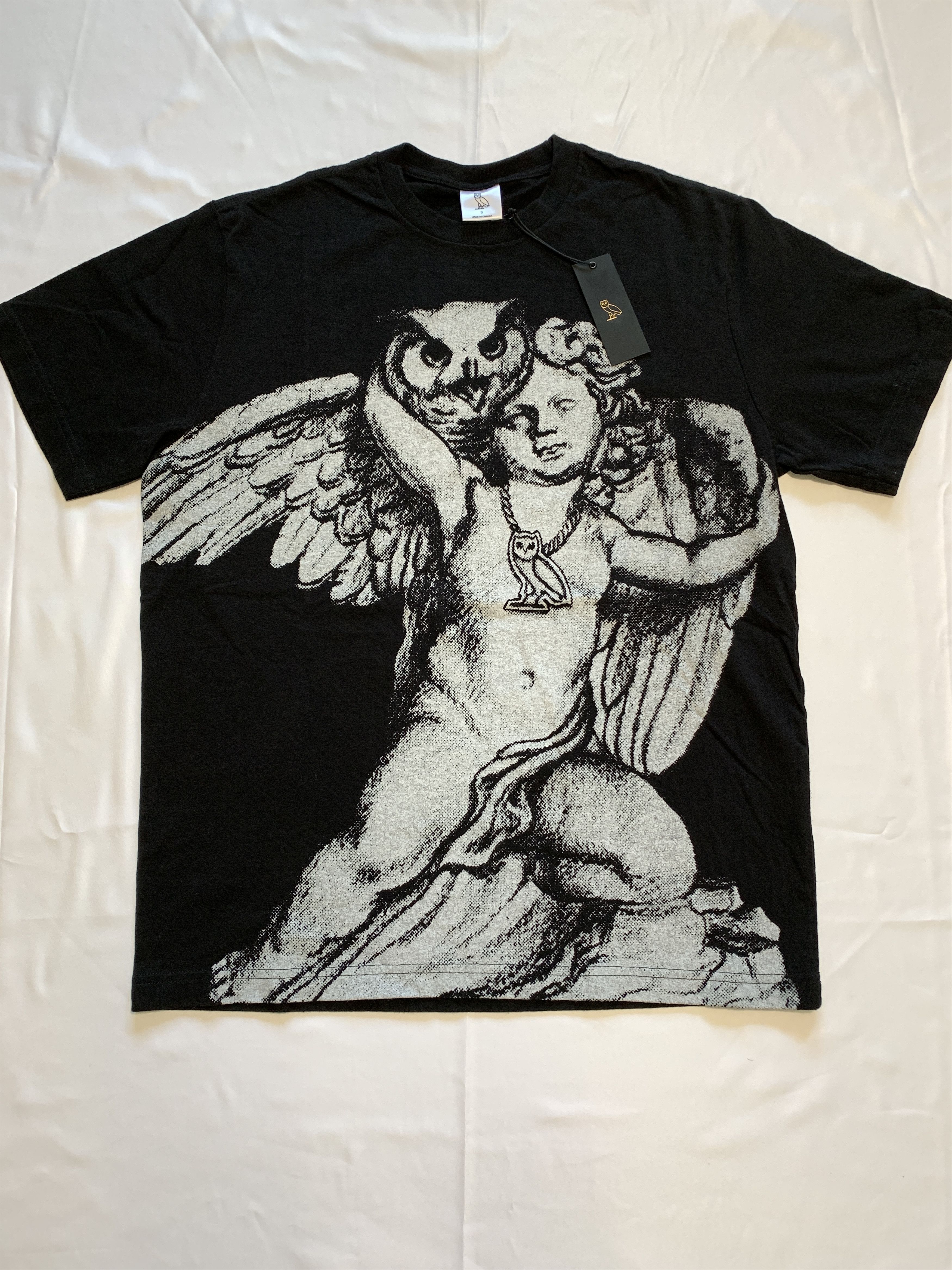 Drake OVO CHERUB CUPID OWL T-SHIRT TEE Size US S / EU 44-46 / 1 - 1 Thumbnail