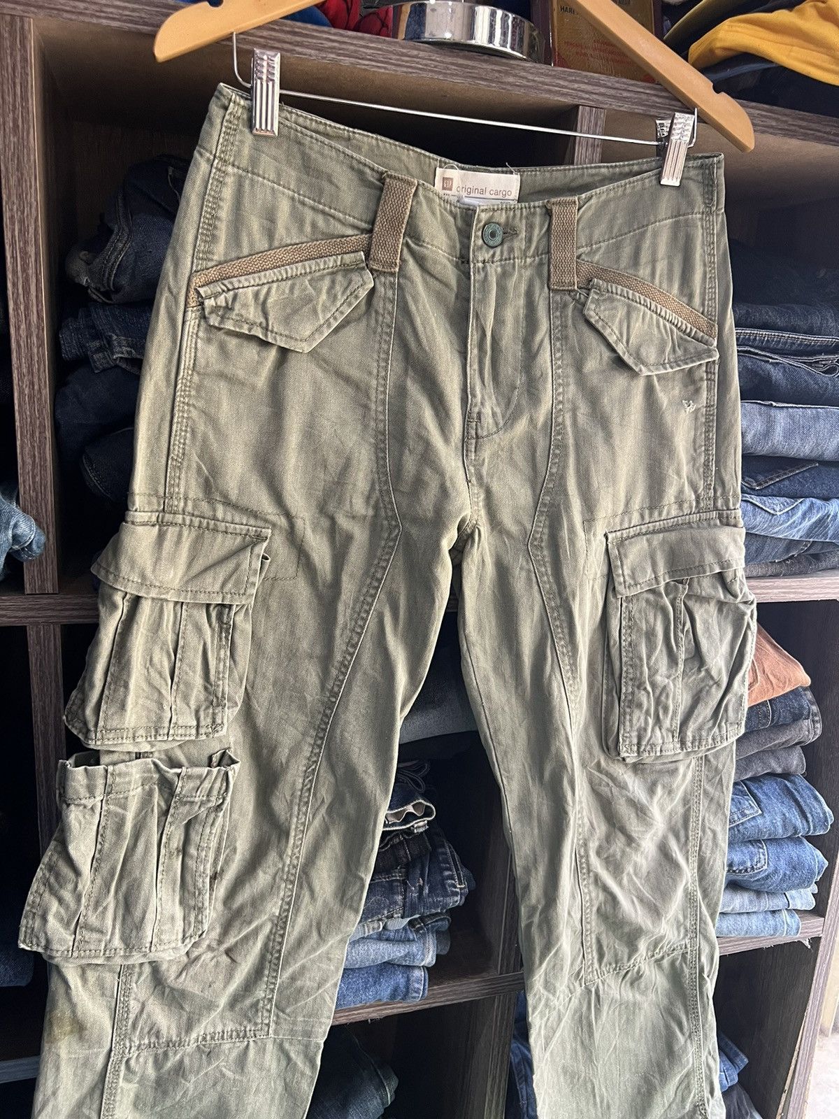 Gap 🔥Rare Gap 7 Pockets Cargo Pant Size US 31 - 6 Thumbnail