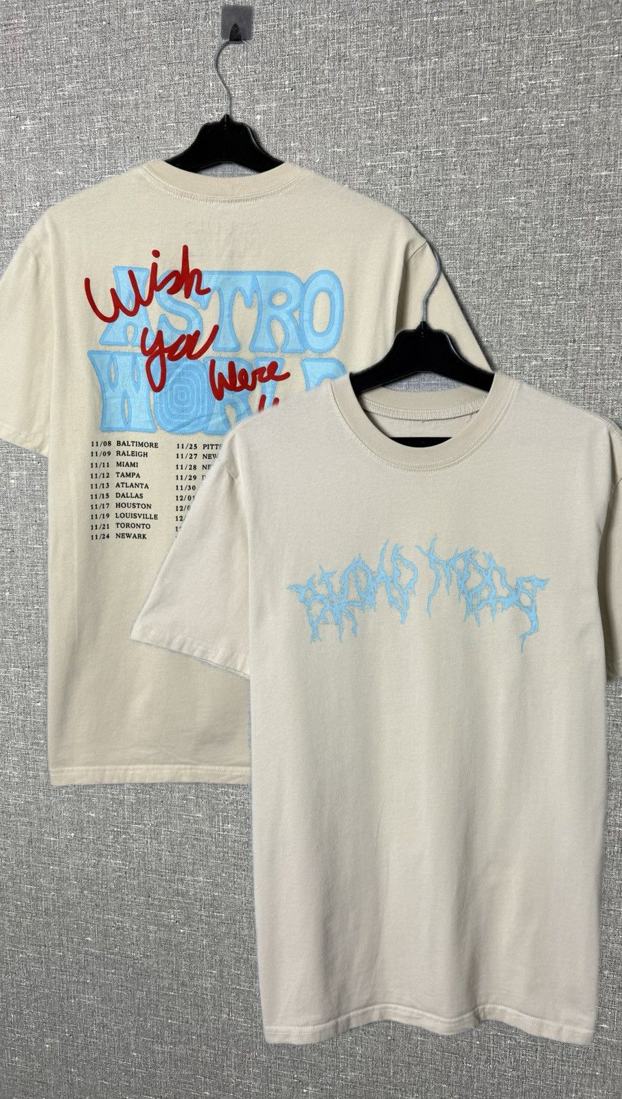 Travis Scott Astroworld T-Shirt Wish You Were Here Tour Tee