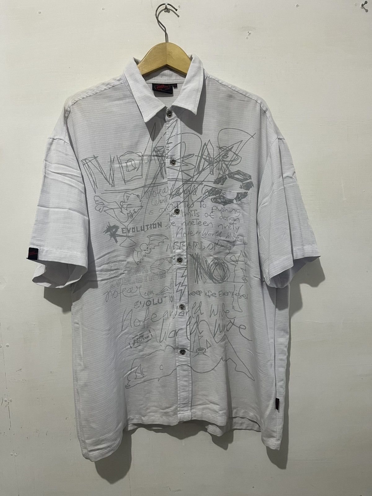 No Fear Vintage No Fear Allover Sketch Print Shirt Gorpcore Y2K Size US XXL / EU 58 / 5 - 3 Thumbnail