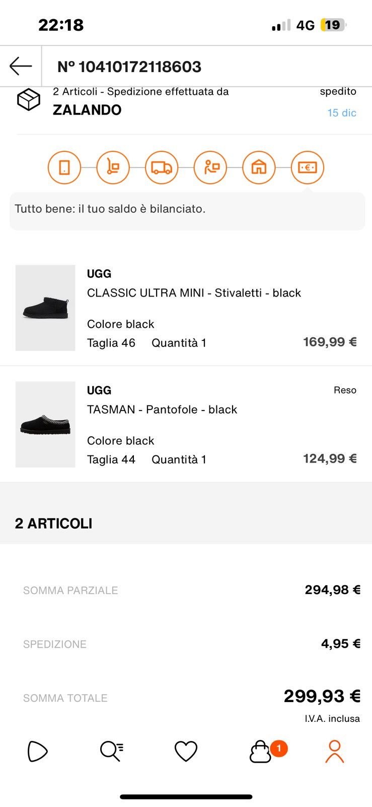 Ugg Classic ultra mini black Size US 12 / EU 45 - 8 Thumbnail