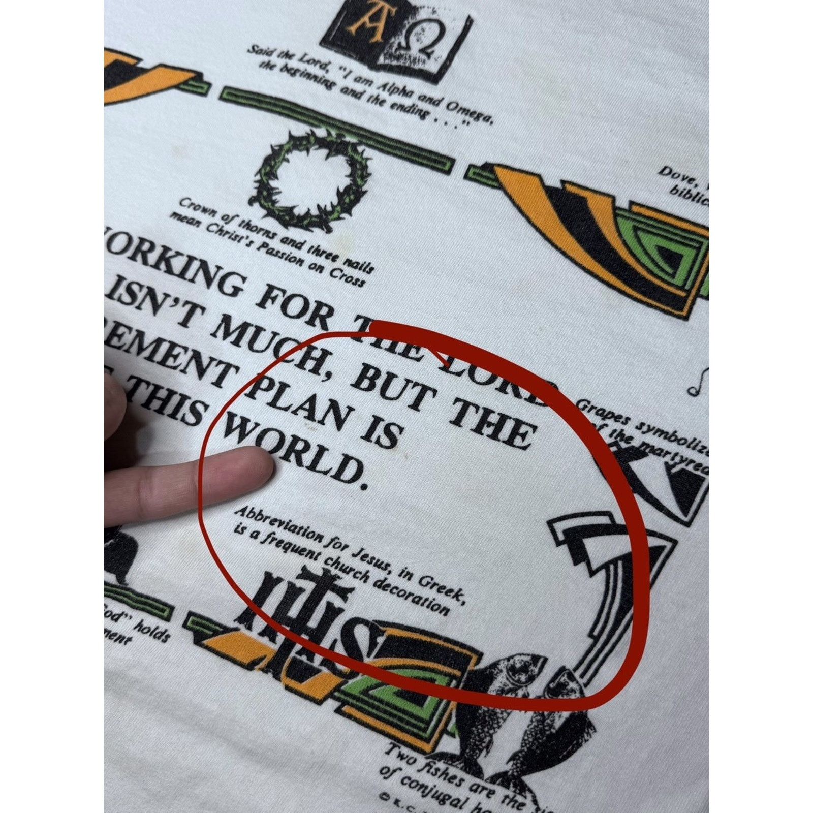 Other Vintage 90s Keep Working For The Lord Jesus shirt Men XL Size US XL / EU 56 / 4 - 7 Thumbnail