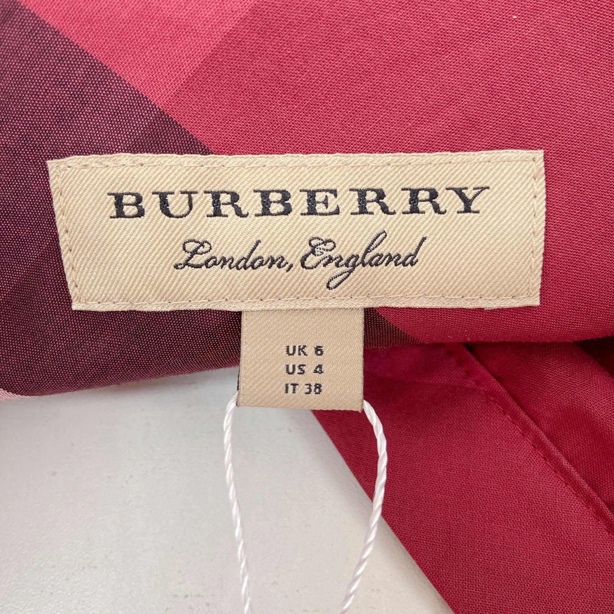 Burberry Burberry color blocked check shirt UK6 8594 Size XS / US 0-2 / IT 36-38 - 6 Thumbnail