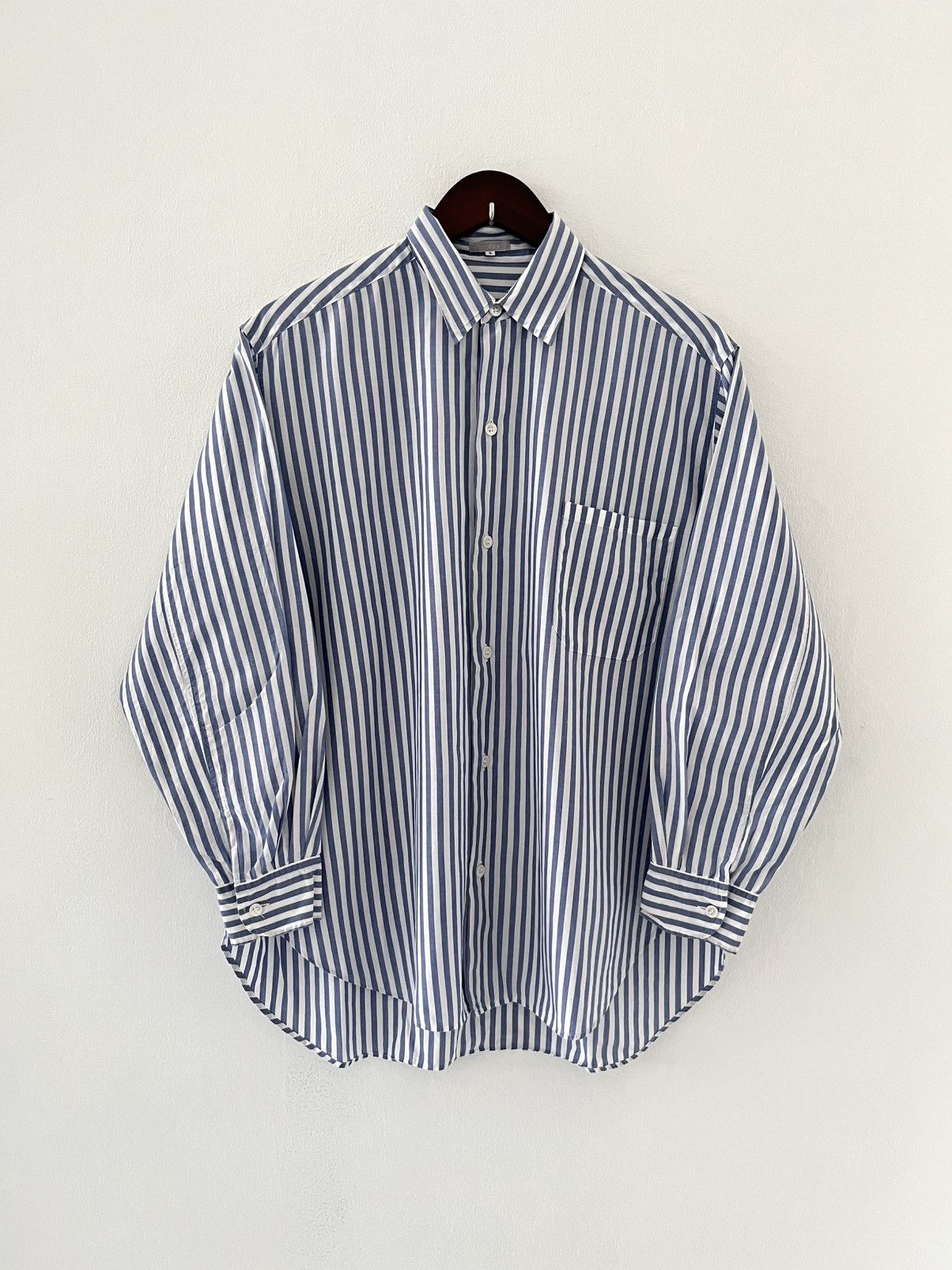 Yohji Yamamoto Yohji Yamamoto INED Striped Baggy Shirt Size US M / EU 48-50 / 2 - 1 Thumbnail