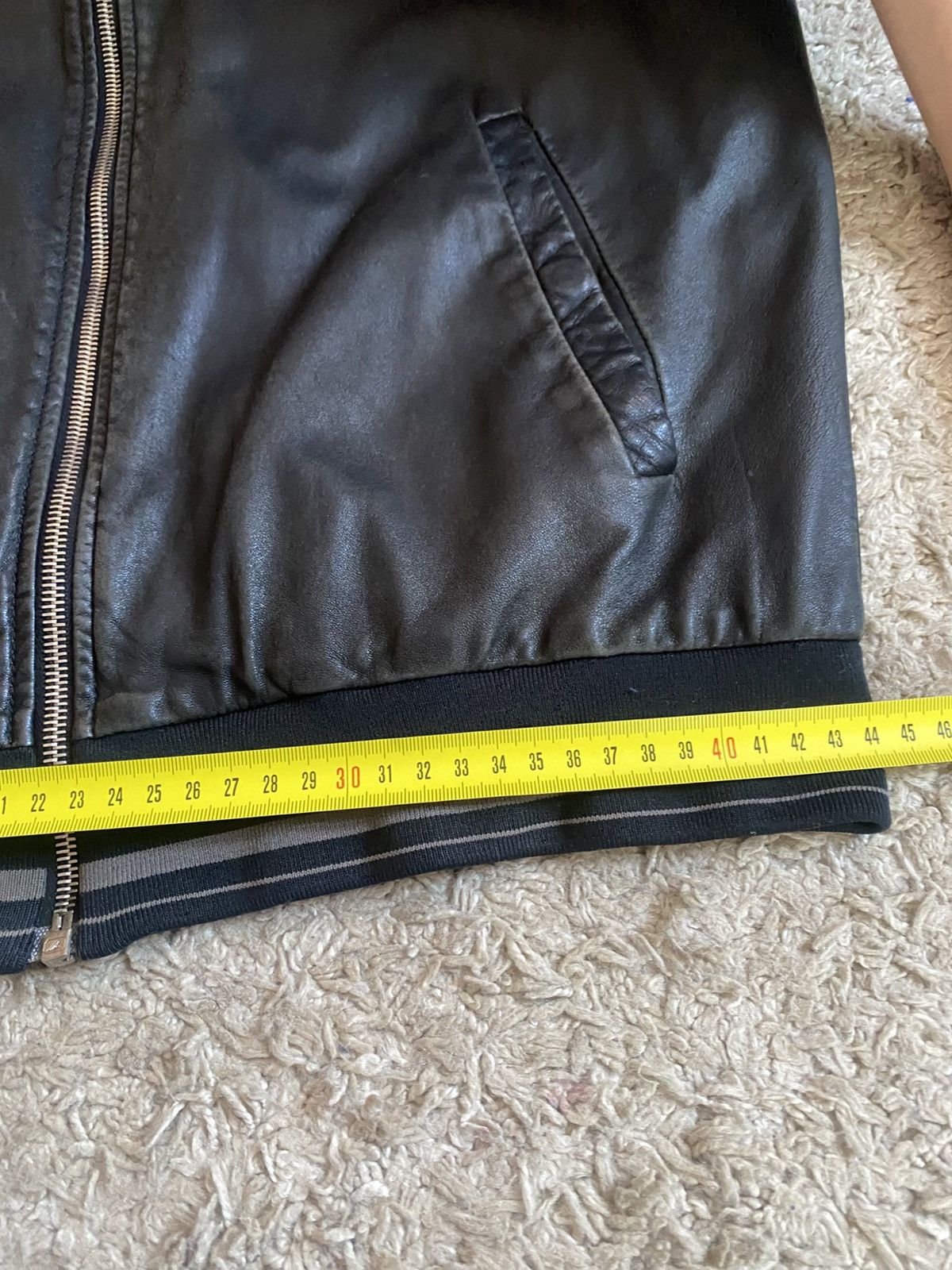 NBDN Nobrandedon Men’s Genuine Leather Bomber Jacket – Premium Quality Size US M / EU 48-50 / 2 - 13 Thumbnail