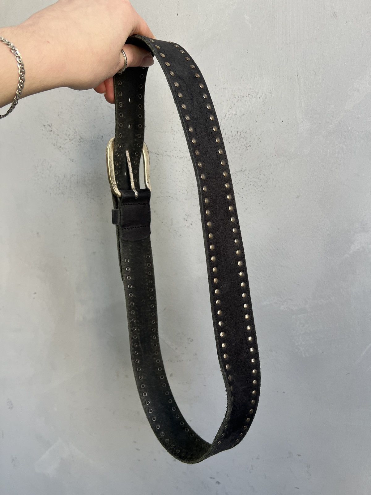 Hysteric Glamour Vintage Studded Leather Belt Punk Biker Style Size ONE SIZE - 5 Thumbnail