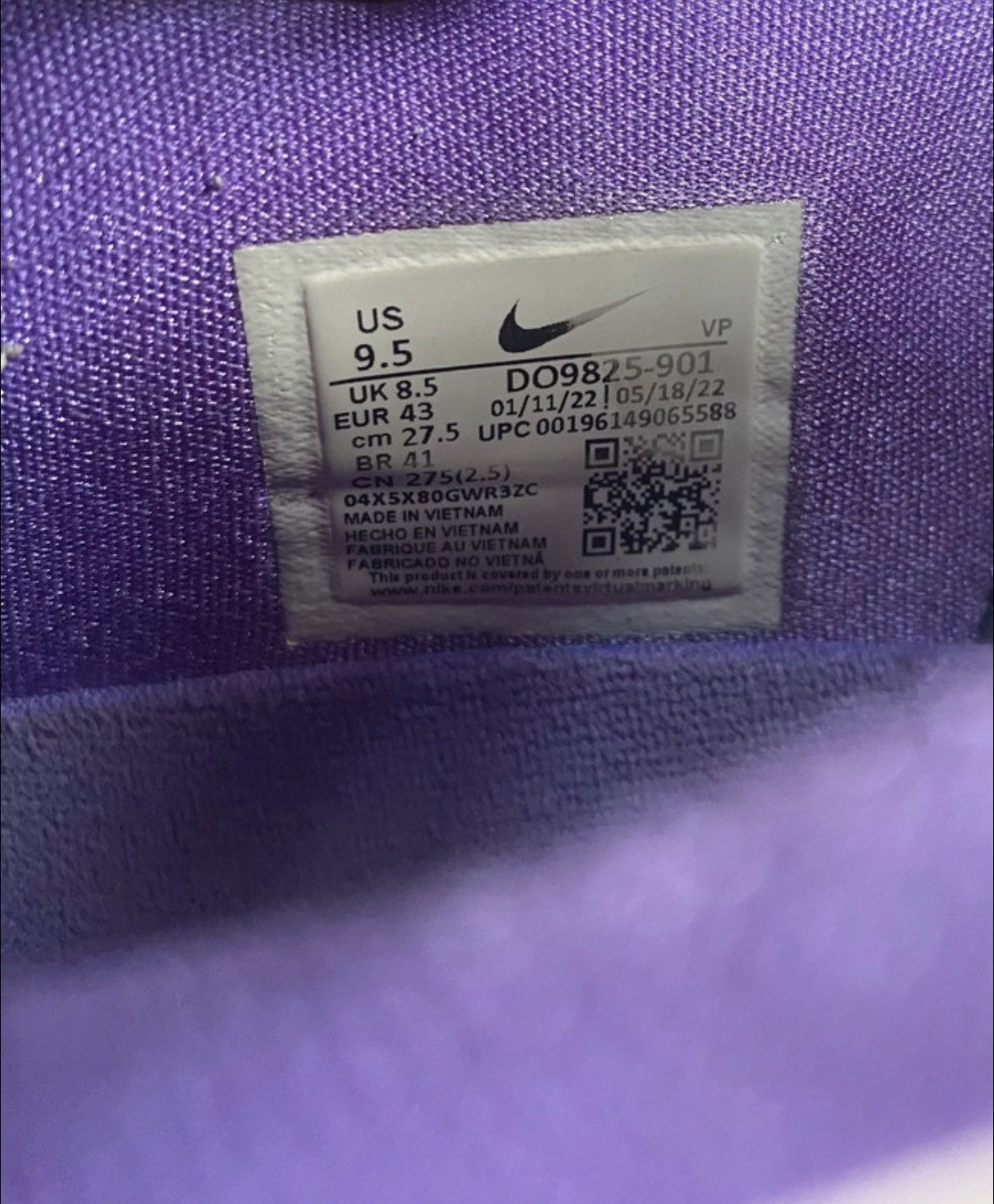 Other NIKE KD 15 'Producer Pack - 9th Wonder' Size US 9.5 / EU 42-43 - 5 Thumbnail
