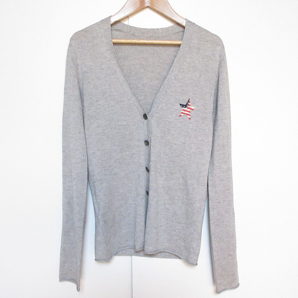 Other Other lucien pellat-finet Star Embroidery Cashmere Knit Cardigan Textile Tops DUTY FREE for USA Size ONE SIZE - 1 Thumbnail