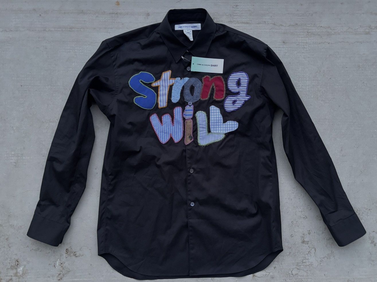Comme des Garcons × Comme des Garcons Homme × Comme des Garcons SHIRT Black Comme des Garçons T-shirt – Strong Will Size US S / EU 44-46 / 1 - 1 Thumbnail