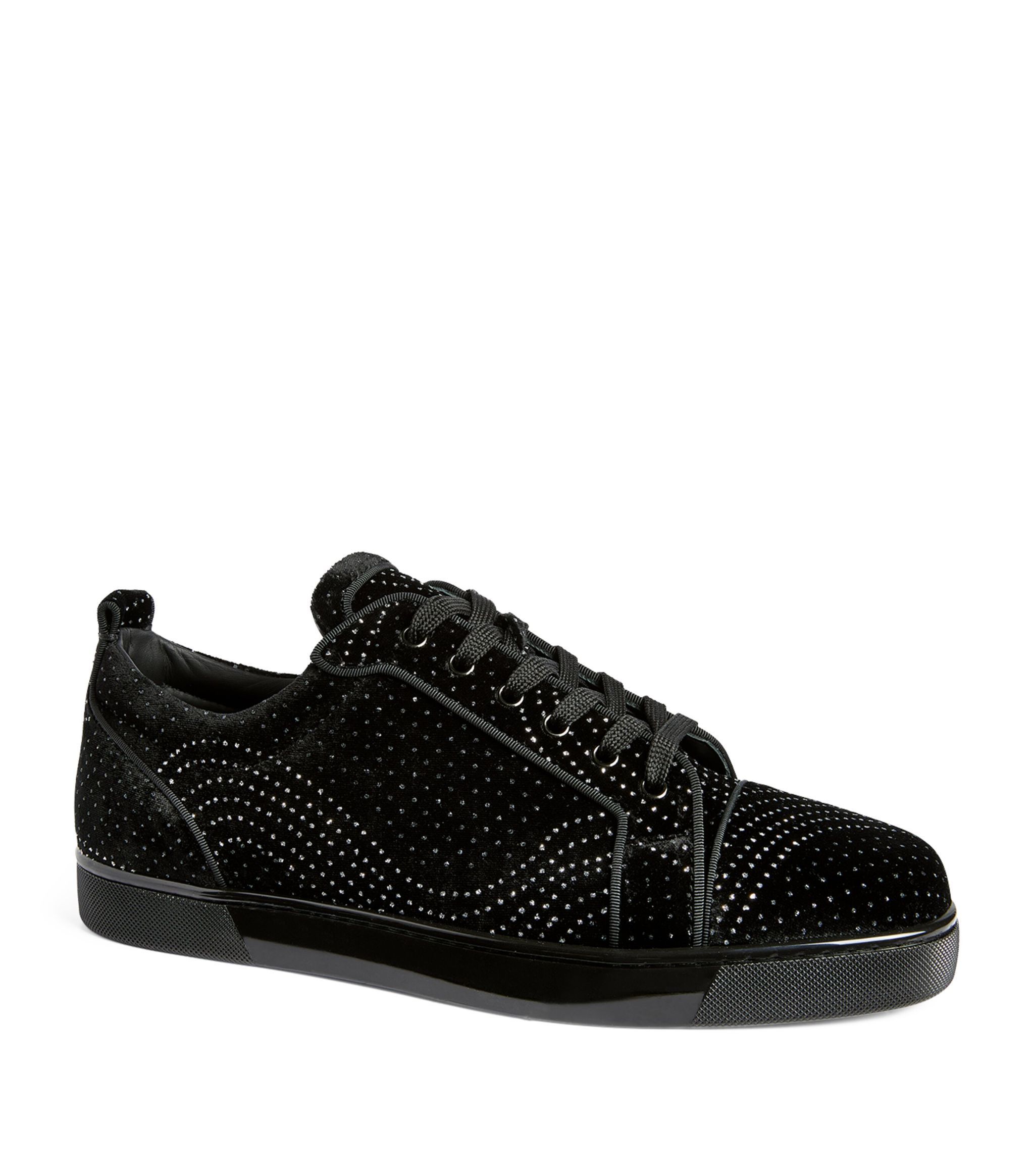 Christian Louboutin o1s1wg110924 Louis Junior Low Top Sneaker in Black Size US 9 / EU 42 - 4 Thumbnail