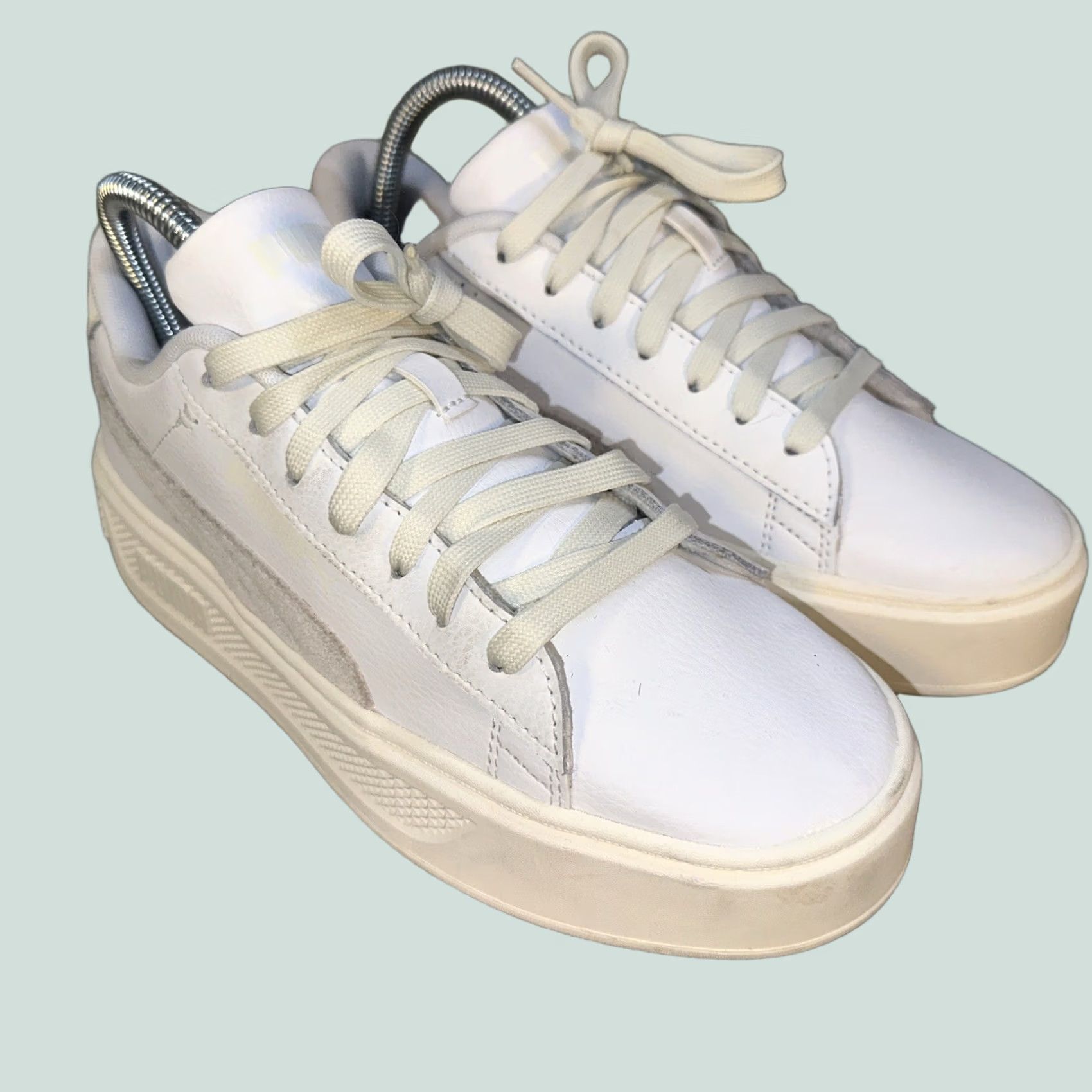 Puma PUMA Cali Dream Leather White Women's Size 7.5 US Sneaker Cali Star Leather White Shoes Womens US 7.5 Size US 8 / IT 38 - 1 Thumbnail
