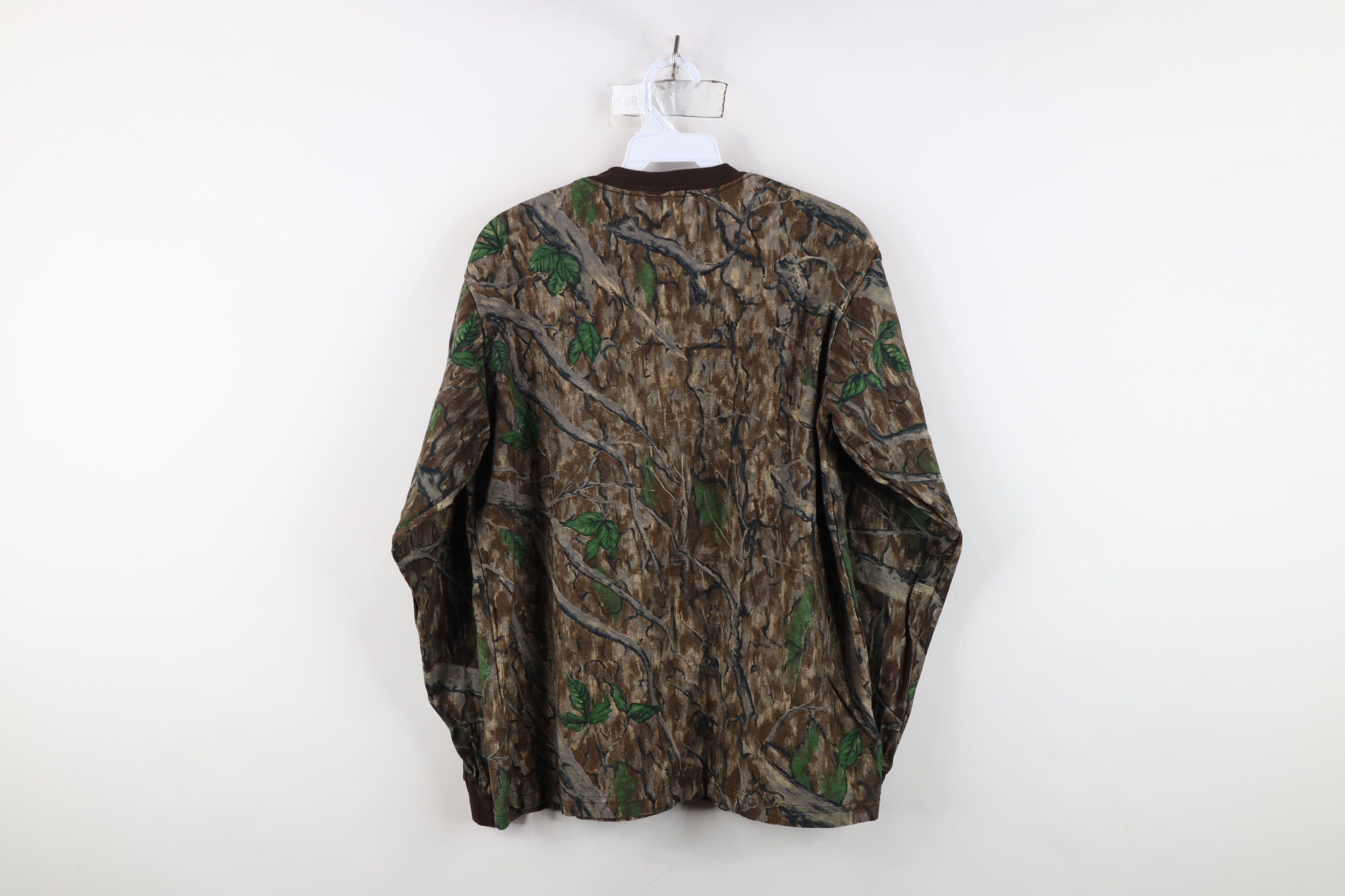 Vintage Vintage 90s Streetwear Long Sleeve Pocket T-Shirt Cotton USA Size US M / EU 48-50 / 2 - 9 Thumbnail