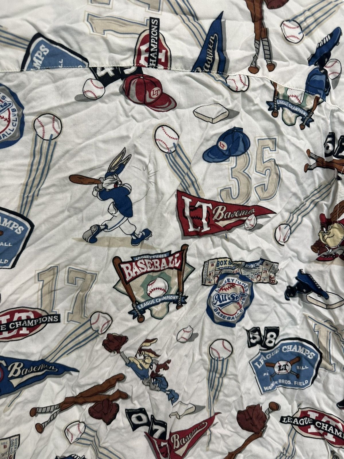 Vintage × Warner Bros Vintage Bugs Bunny TAZ Looney Tunes Baseball Front 1999 Size US S / EU 44-46 / 1 - 6 Thumbnail