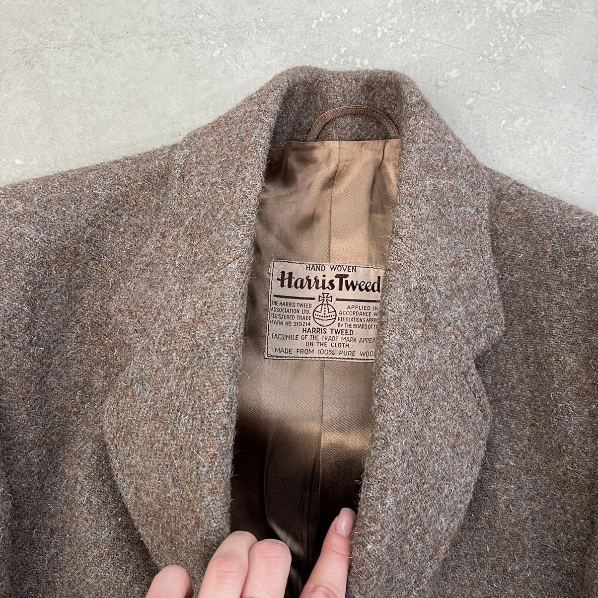 Harris Tweed × Vintage Harris Tweed Vintage 80s Wool Coat Size US M / EU 48-50 / 2 - 3 Thumbnail
