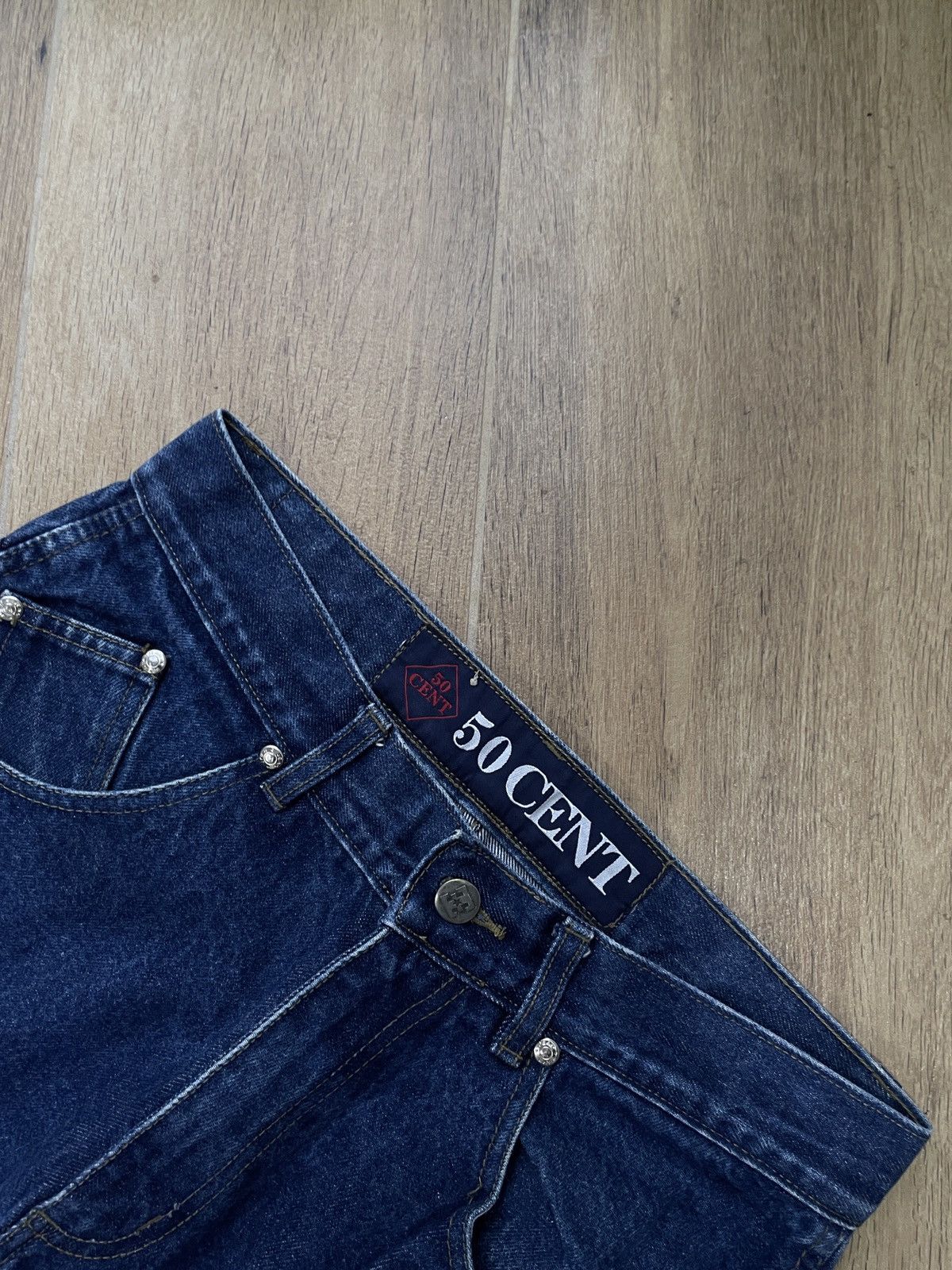 Vintage Vintage 50 Cent Baggy Jeans Carpenter Wide Avant Garde Y2K Size US 32 / EU 48 - 10 Thumbnail