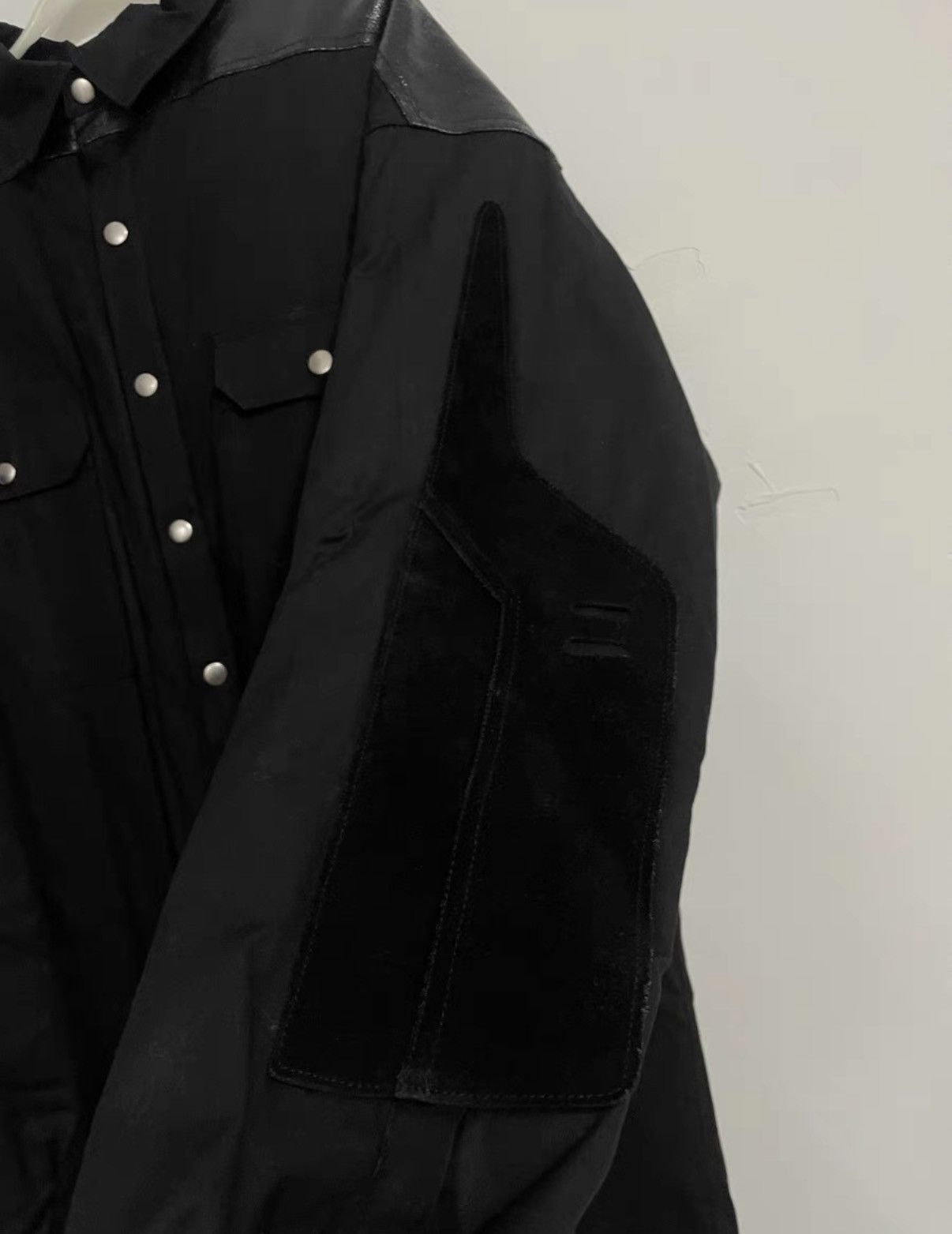 Rick Owens Rick Owens Larry Snap Button Leather Panel Padded Jacket Size US L / EU 52-54 / 3 - 3 Thumbnail