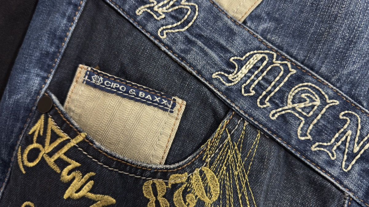 If Six Was Nine CIPO&BANXX Denim Patchwork Jeans Size US 42 / EU 58 - 4 Thumbnail