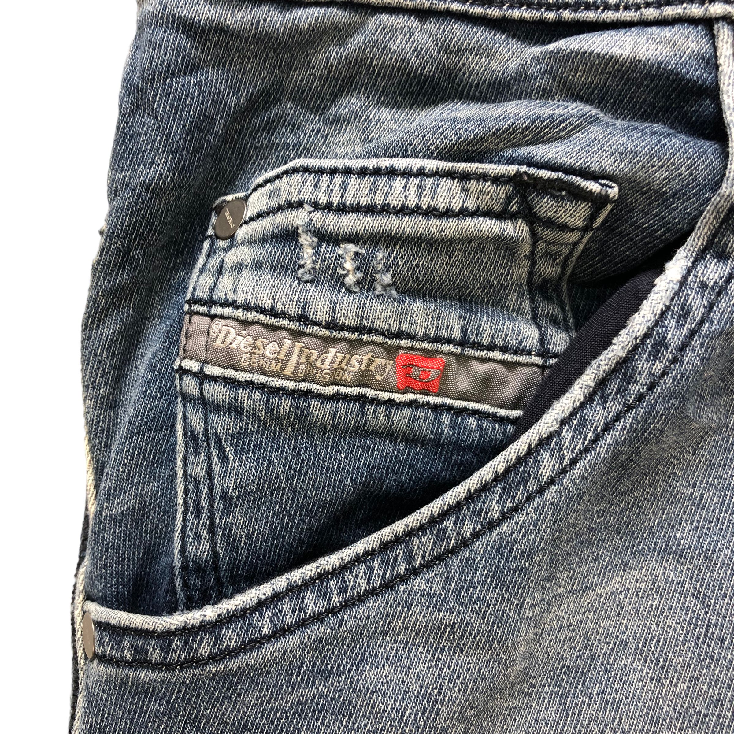 Diesel RARE DIESEL DENIM + SWEATPANTS HYBRID DENIM PANTS #7284-125 Size US 36 / EU 52 - 4 Thumbnail