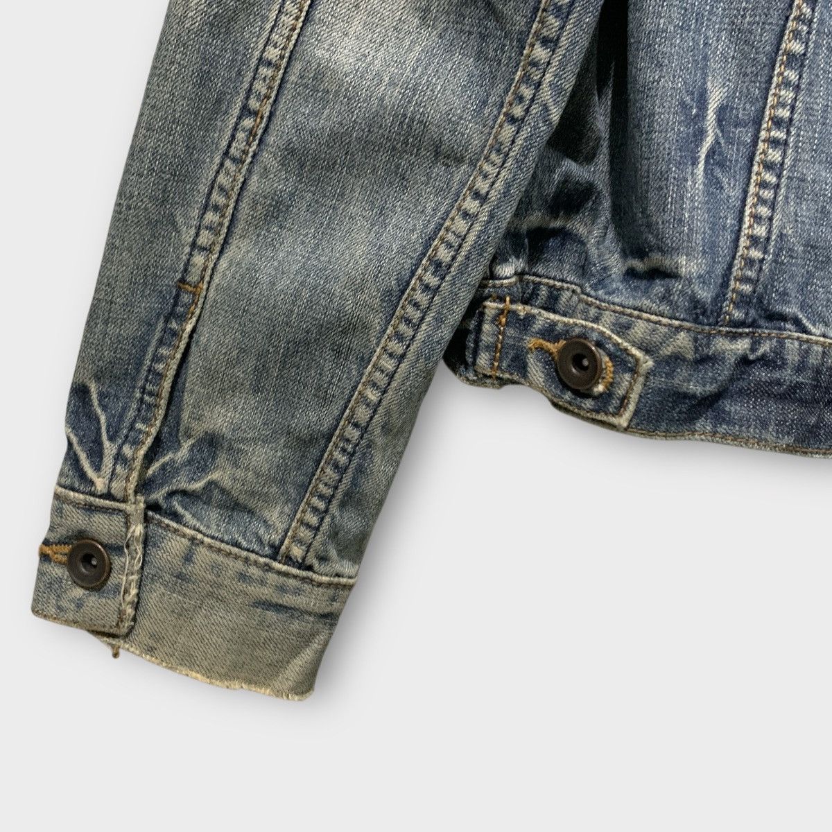 Global Work VINTAGE SHUCA JAPAN DENIM JACKET Size S / US 4 / IT 40 - 7 Thumbnail