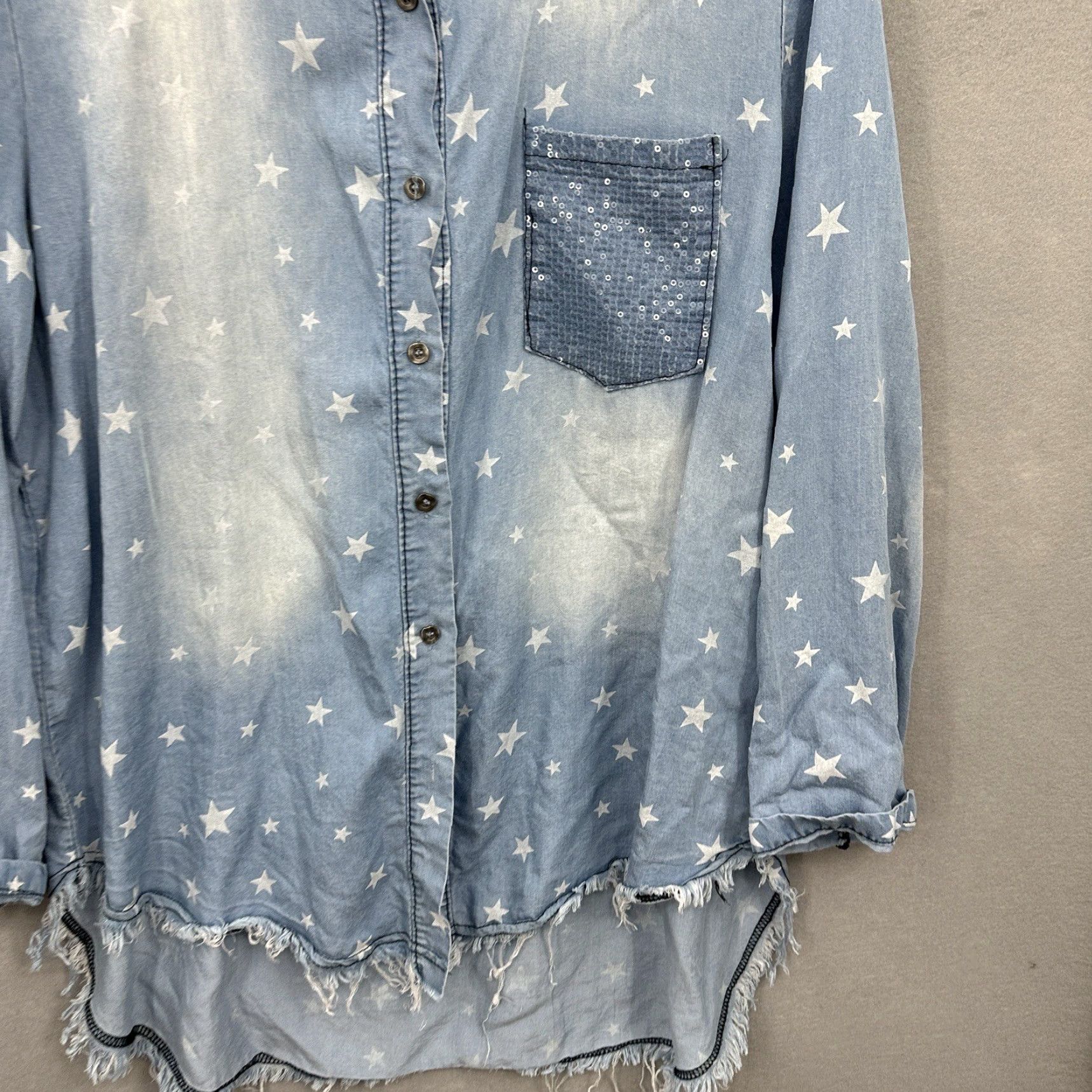 Vintage Venti6 Shirt Womens M Western Stars Chambray Read y2k Size M / US 6-8 / IT 42-44 - 4 Thumbnail