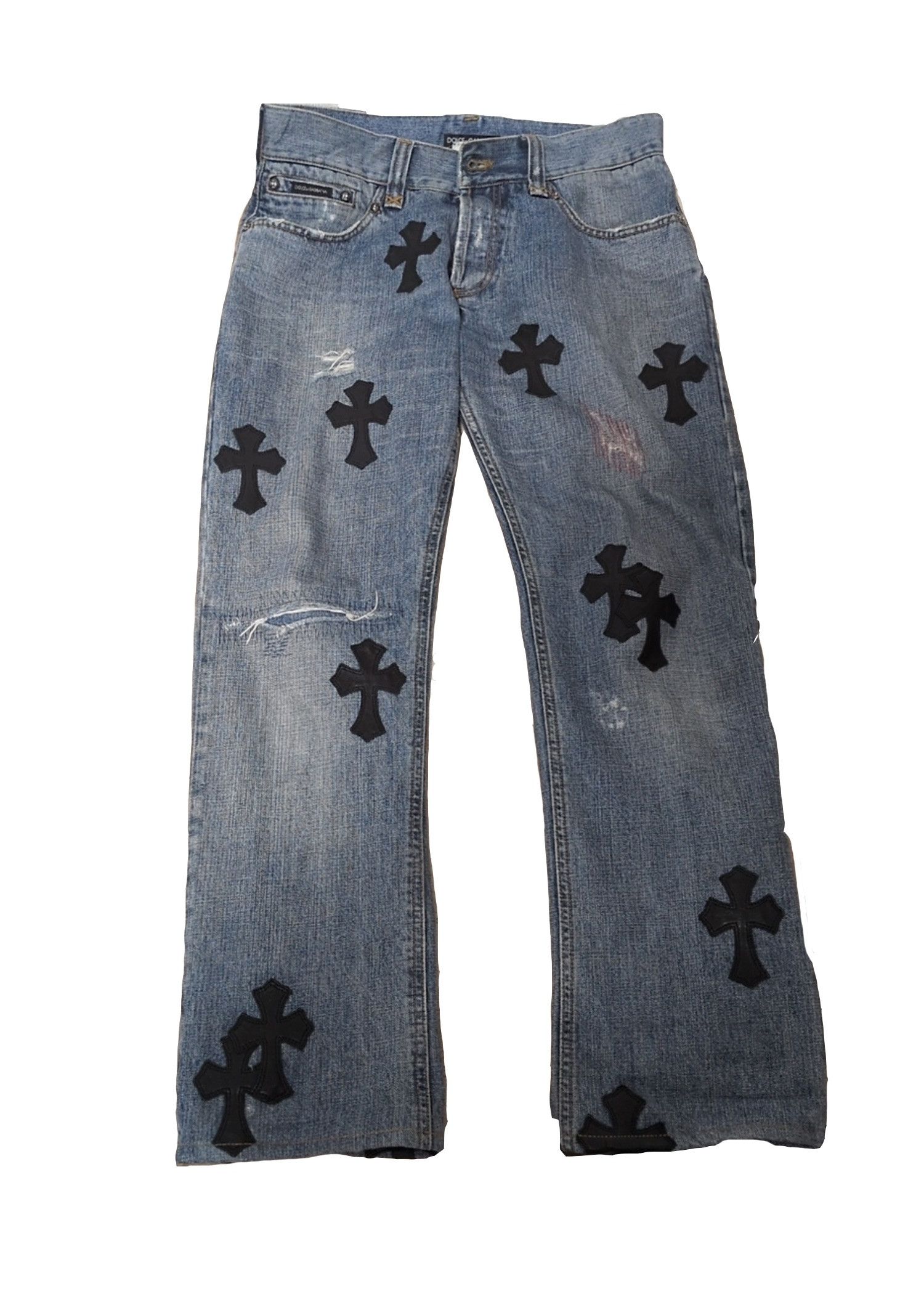 Chrome Hearts Chrome Hearts Dolce Gobbanna Patch Denim Jeans Size US 32 / EU 48 - 1 Thumbnail