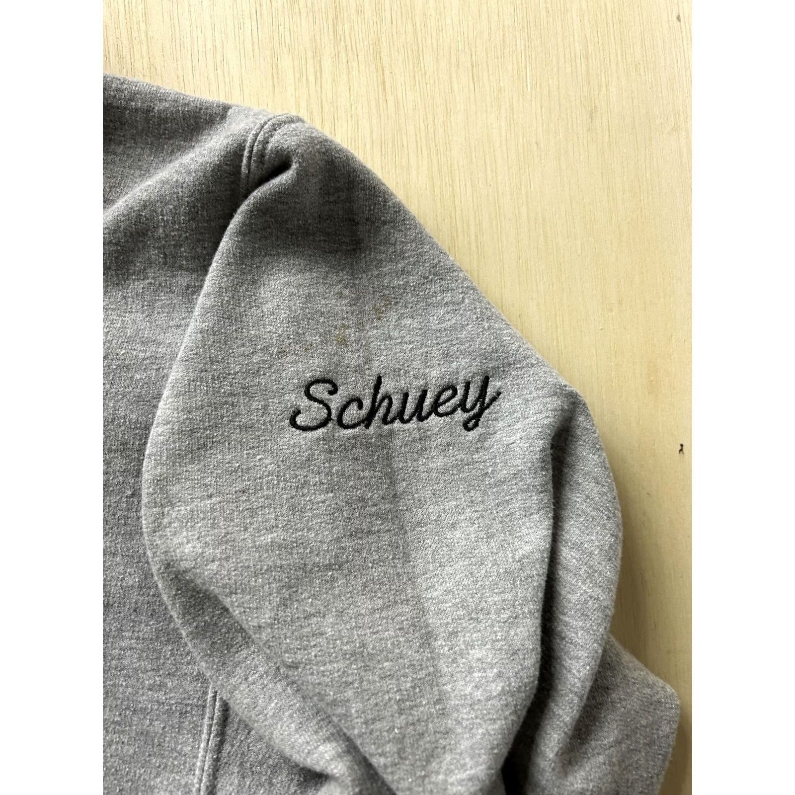 Gildan VINTAGE Gildan Heavy Blend Hoodie Mens L Gray Full Zip KITTANNING CHEERLEADING Embroidered Logo Zipper Pockets Size US L / EU 52-54 / 3 - 4 Thumbnail
