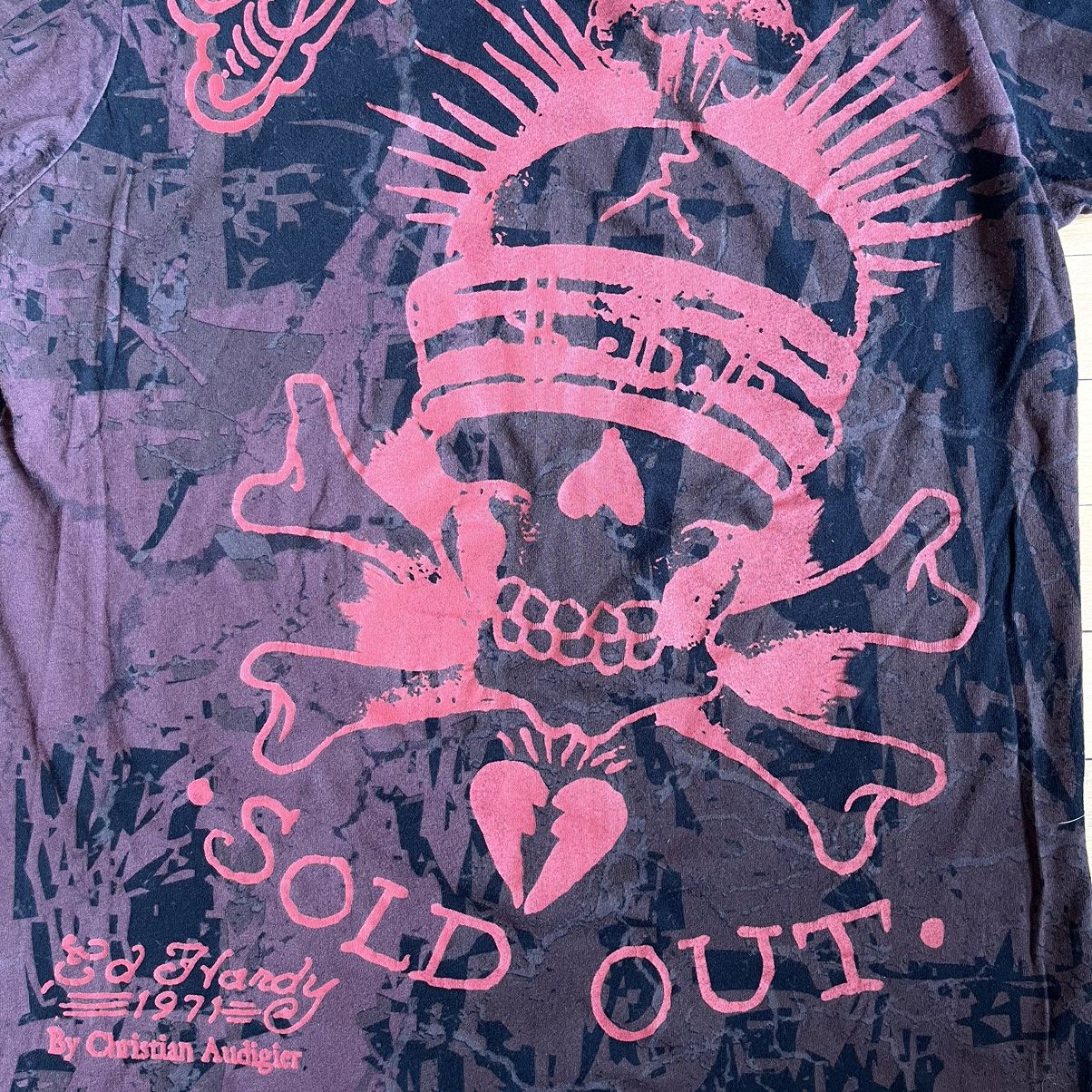 Ed Hardy × Vintage Mens Vintage Ed Hardy T-Shirt by Christian Audigier Y2K Size US L / EU 52-54 / 3 - 10 Thumbnail