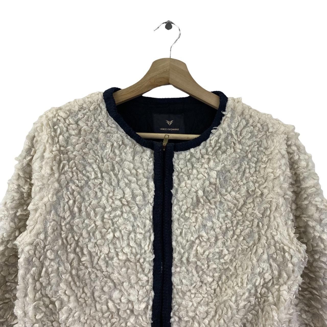Vintage Vtg VENCE EXCHANGE JAPAN Sherpa Fleece Jacket Sweater Size M / US 6-8 / IT 42-44 - 3 Thumbnail