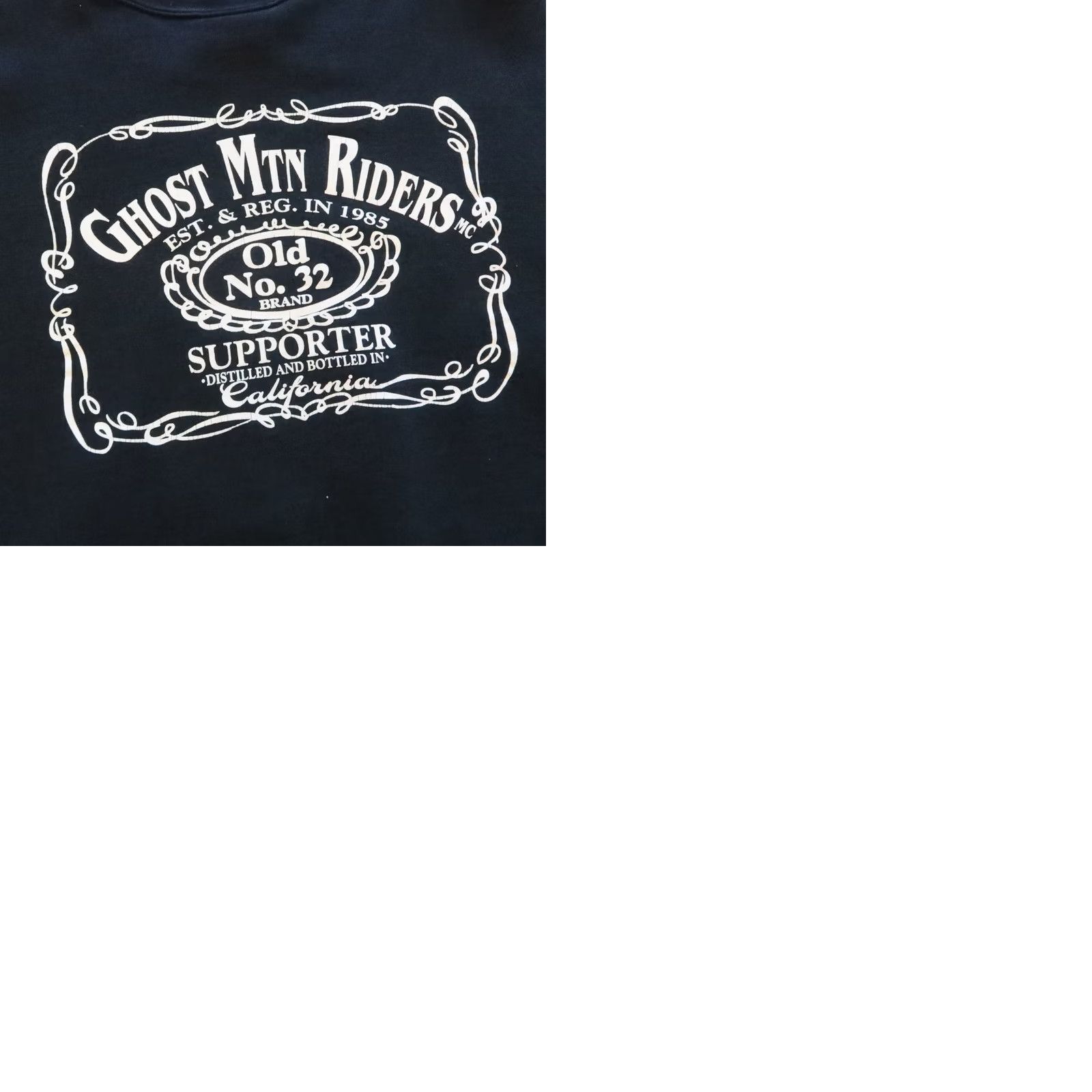 Hanes Vintage Ghost Mountain Rider MC Sweatshirt Crewneck California Support Size L Size US L / EU 52-54 / 3 - 10 Thumbnail