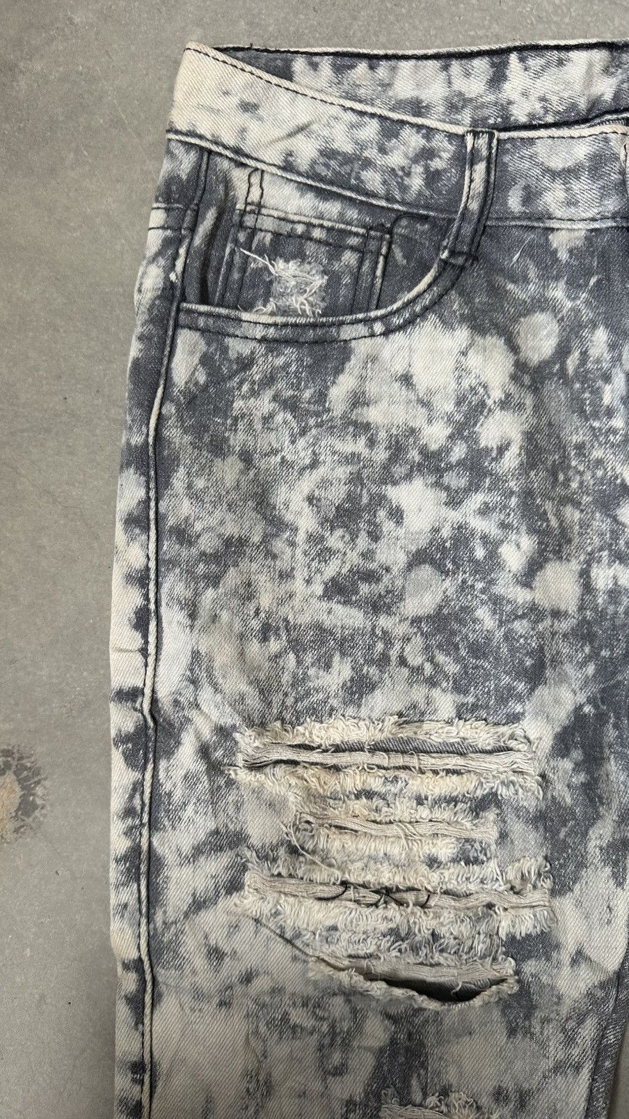 Japanese Brand ACID WASH DENIM PANT Size US 30 / EU 46 - 4 Thumbnail