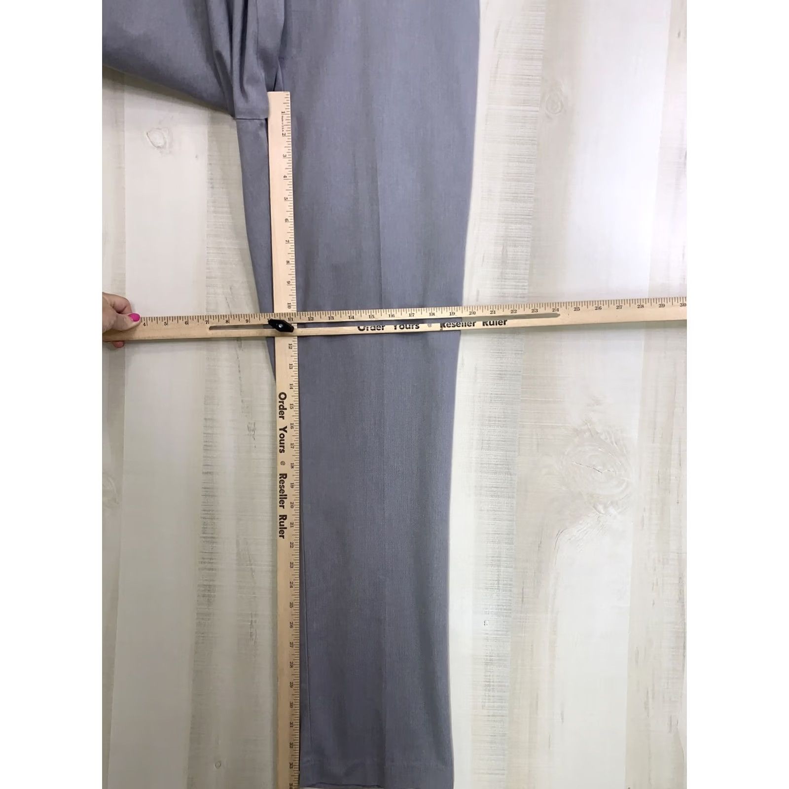 Roundtree & Yorke VINTAGE? Roundtree & Yorke Travel Smart Classic Fit Gray Straight Leg Stretch Mens Pants Size US 34 / EU 50 - 5 Thumbnail