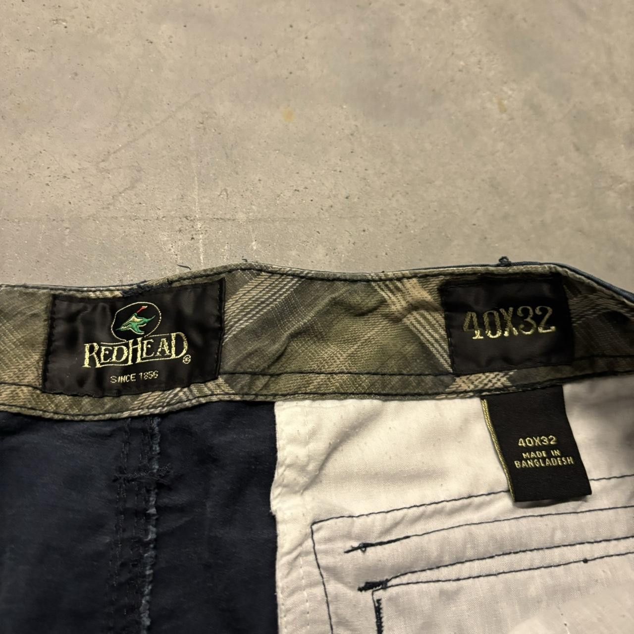 Japanese Brand × Vintage Crazy Vintage Y2K/2000s Baggy Navy Blue Skater Wide Leg Cargo Pants! Size US 40 / EU 56 - 7 Thumbnail
