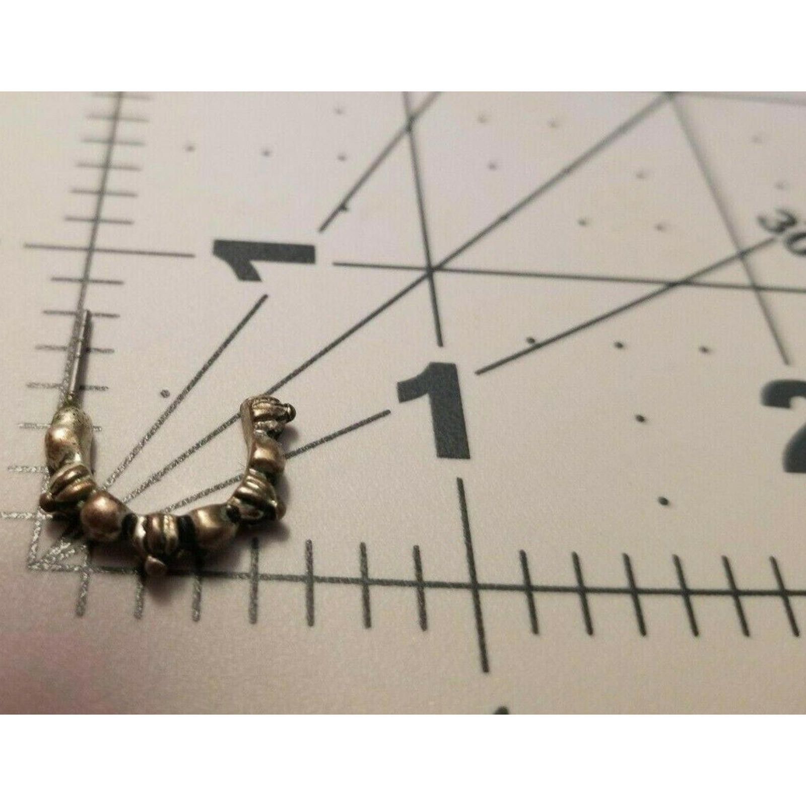 The Unbranded Brand Earrings Small Silver Toned Hoops Pierced 1 Pair Detailed Be Size ONE SIZE - 9 Thumbnail