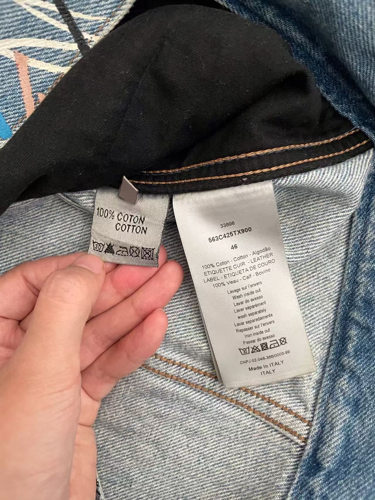 Dior Dior Homme KVA ss15 Scribble Multicolor Denim Jacket Size US S / EU 44-46 / 1 - 4 Thumbnail