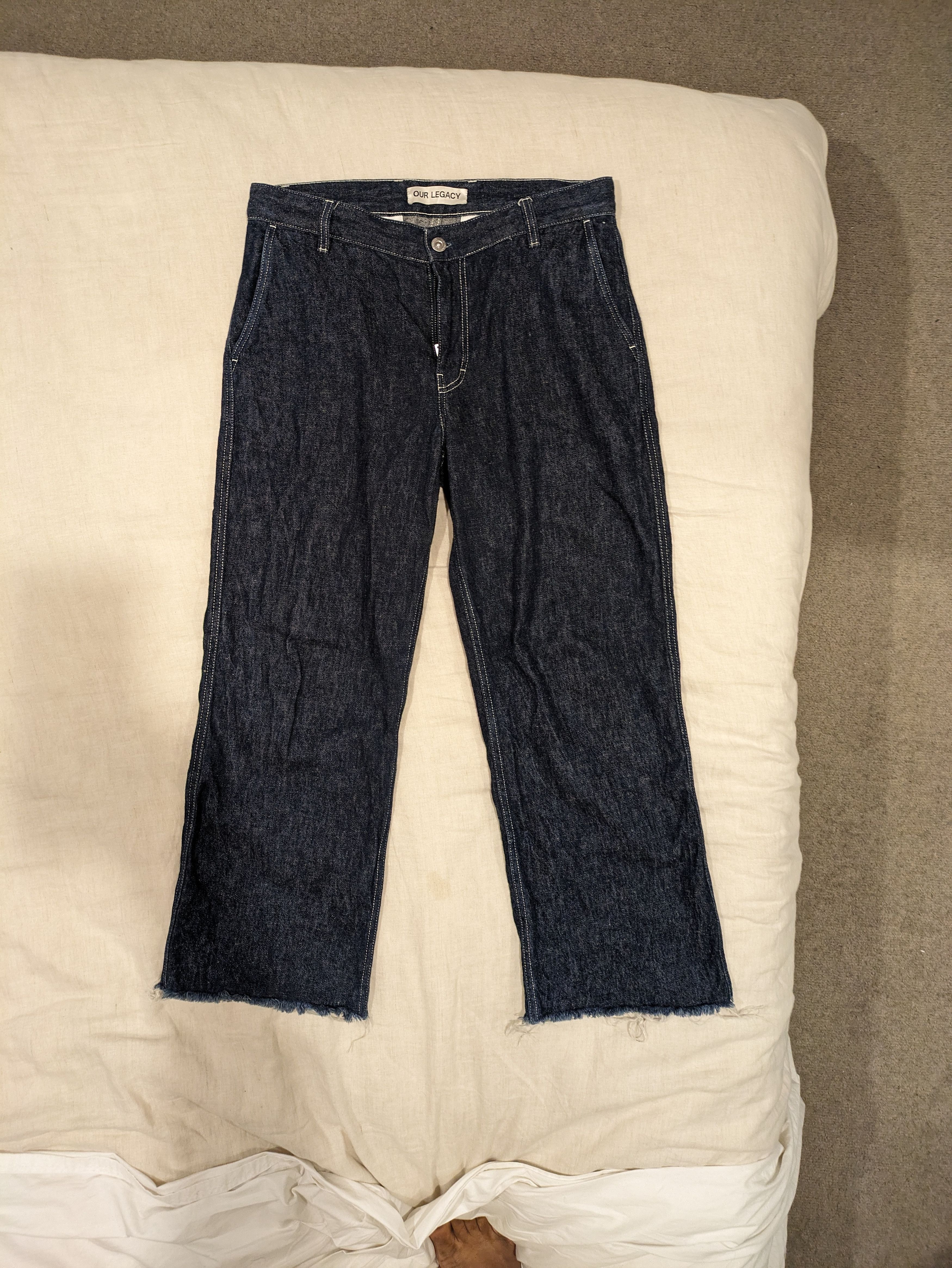 Our Legacy Rail Chino - Raw Blue Hemp Denim Size US 32 / EU 48 - 1 Thumbnail