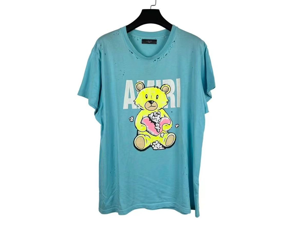 Amiri Amiri Shotgun Distressed Bear Tee Size US L / EU 52-54 / 3 - 1 Thumbnail