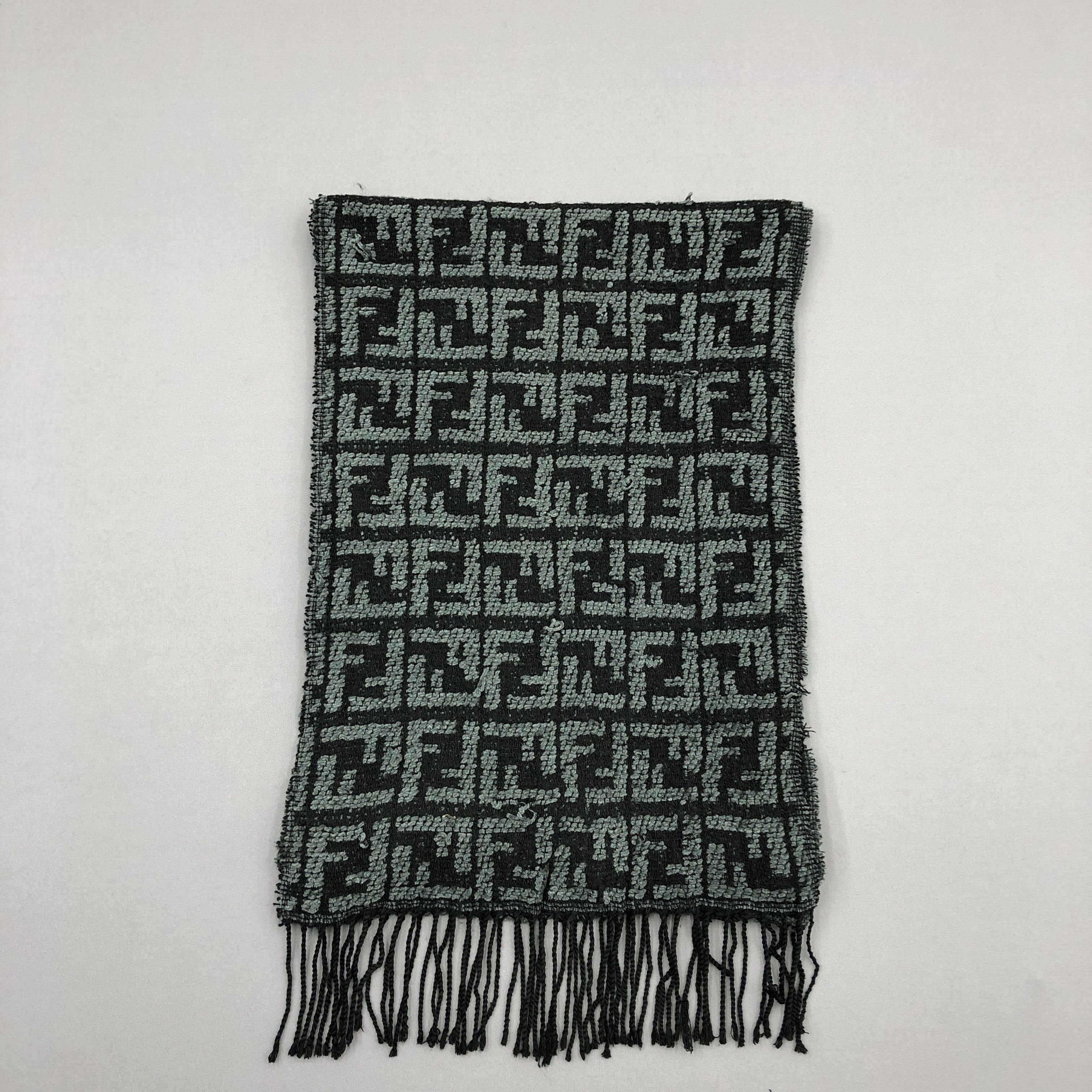Fendi Vintage Fendi Scarf Muffler FF Monogram Roma Wool Scarves Size ONE SIZE - 3 Thumbnail