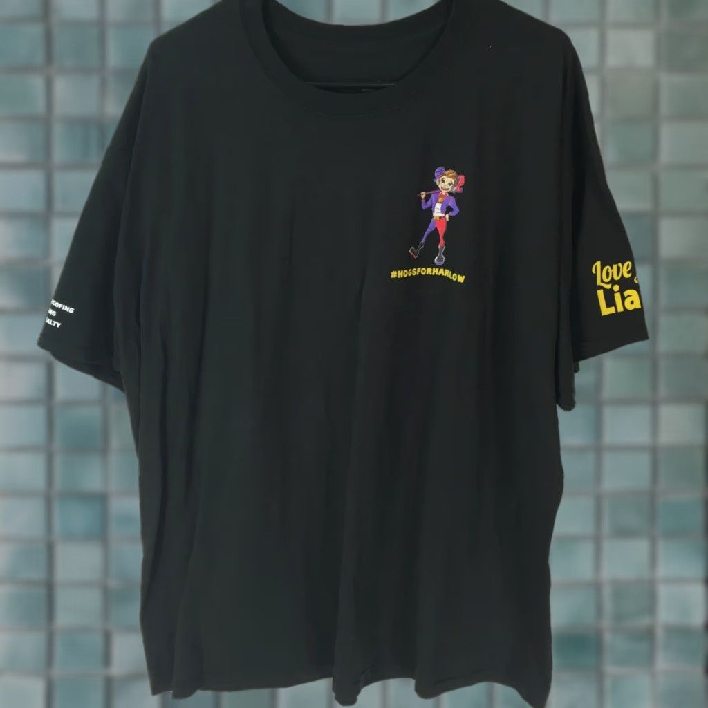 Hanes Hanes Mens ComfortBlend Hogs For Harlow Graphic Black Basic T Shirt 2XL Mens Shirt Black 2XL Graphic Hanes ComfortBlend 90s? Size US XXL / EU 58 / 5 - 1 Thumbnail