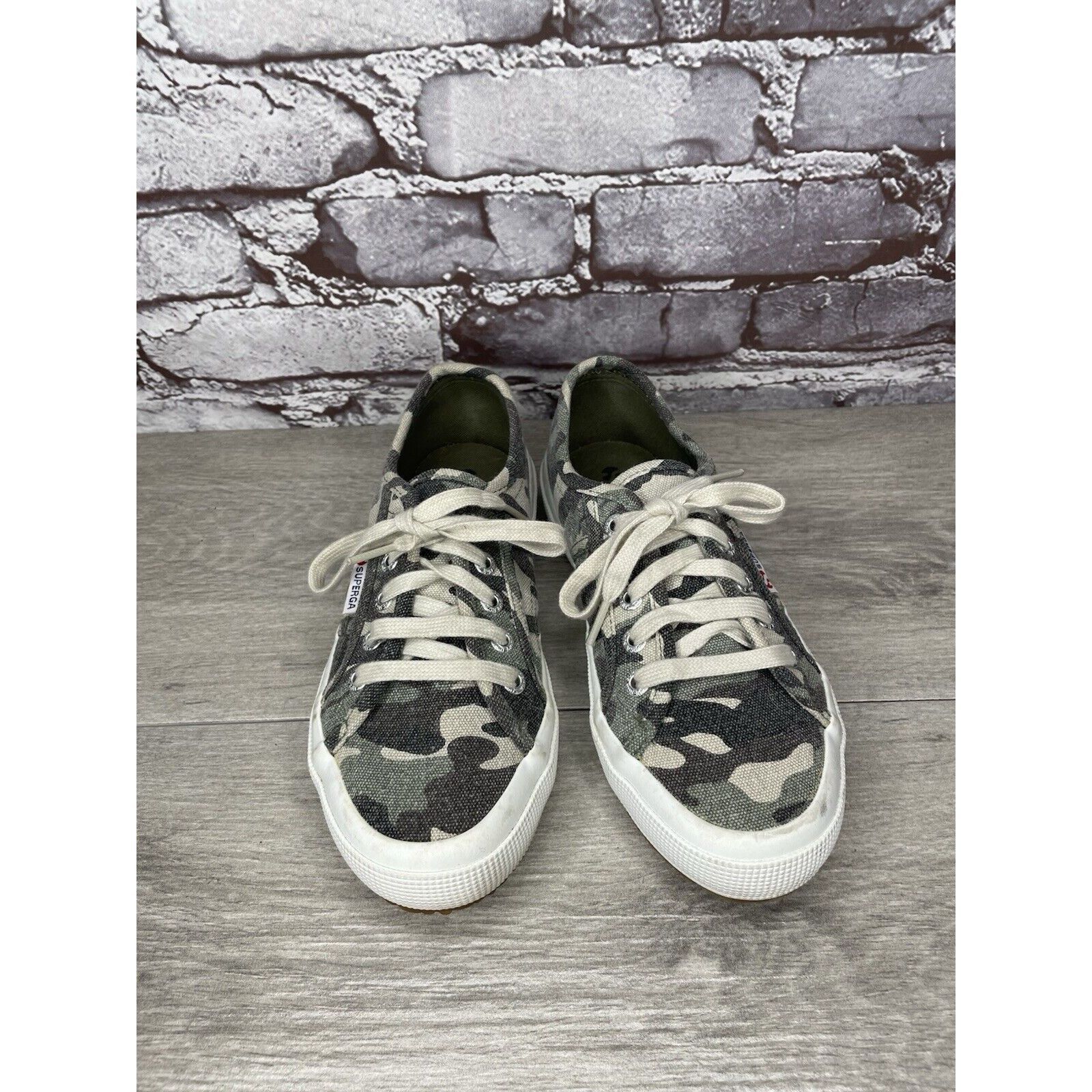 Superga Superga Camo Army Canvas Fabric Lace Up Casual Sneakers Shoe Size US 6 / IT 36 - 21 Thumbnail