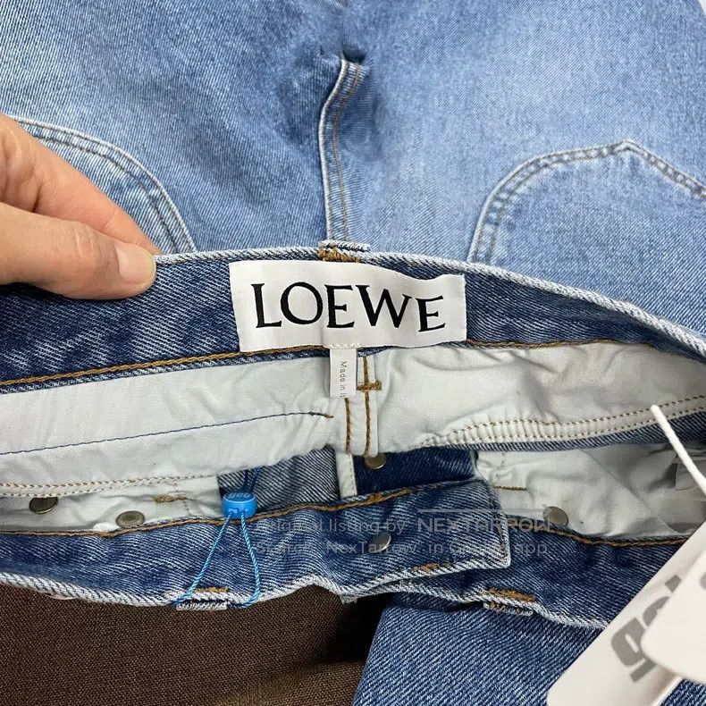 Loewe Loewe Blue Back Leather Label Floral Printed Denim Pants Size 42" / US 20 - 3 Thumbnail