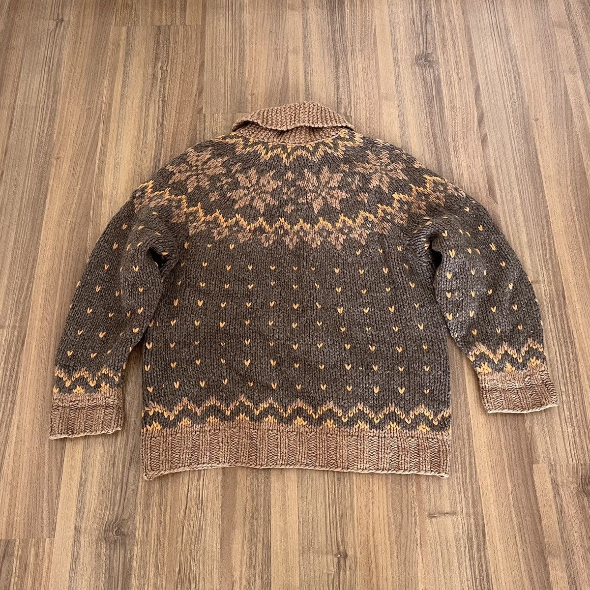 Vintage Vintage Photos Cowichan Sweater Wool Aztec Motif Size US M / EU 48-50 / 2 - 7 Thumbnail