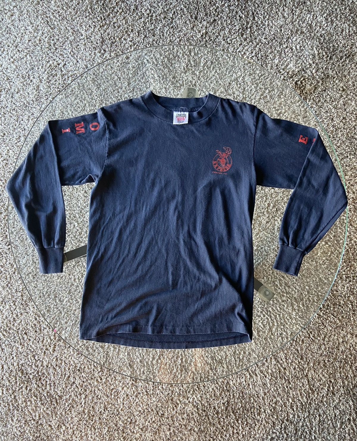 Vintage Vintage Oneita “The OMI Express” Long Sleeve Tee Size US M / EU 48-50 / 2 - 1 Thumbnail
