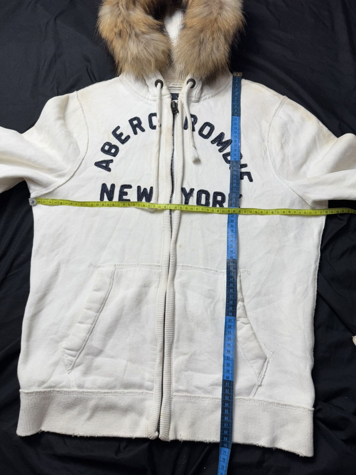 Japanese Brand 2000s Abercrombie Fur Hoodie Distressed Ifsix lgb style Size US L / EU 52-54 / 3 - 6 Thumbnail