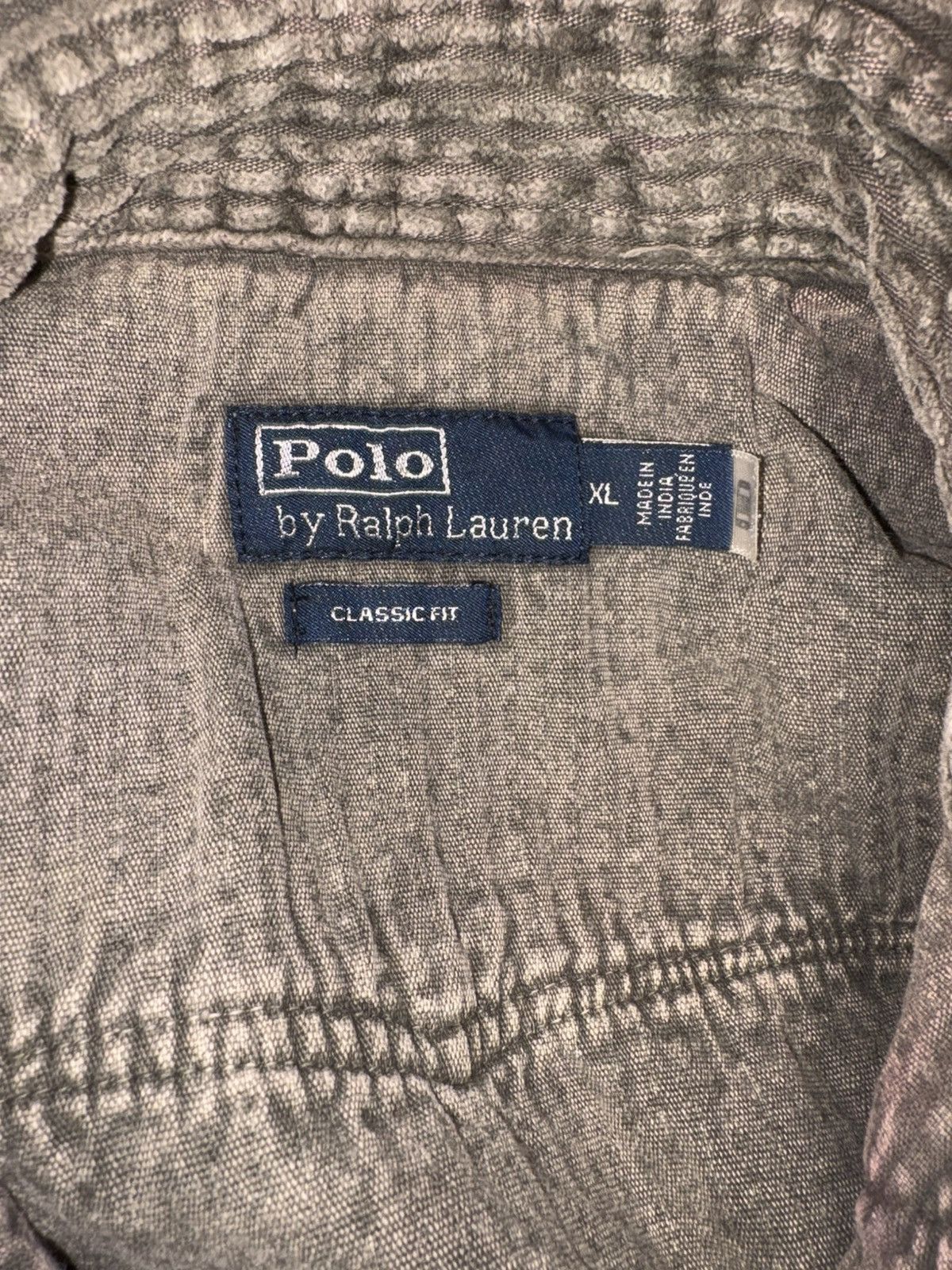 Polo Ralph Lauren Polo Ralph Lauren Corduroy Western Shirt Grey XL Fits like L Size US XL / EU 56 / 4 - 4 Thumbnail