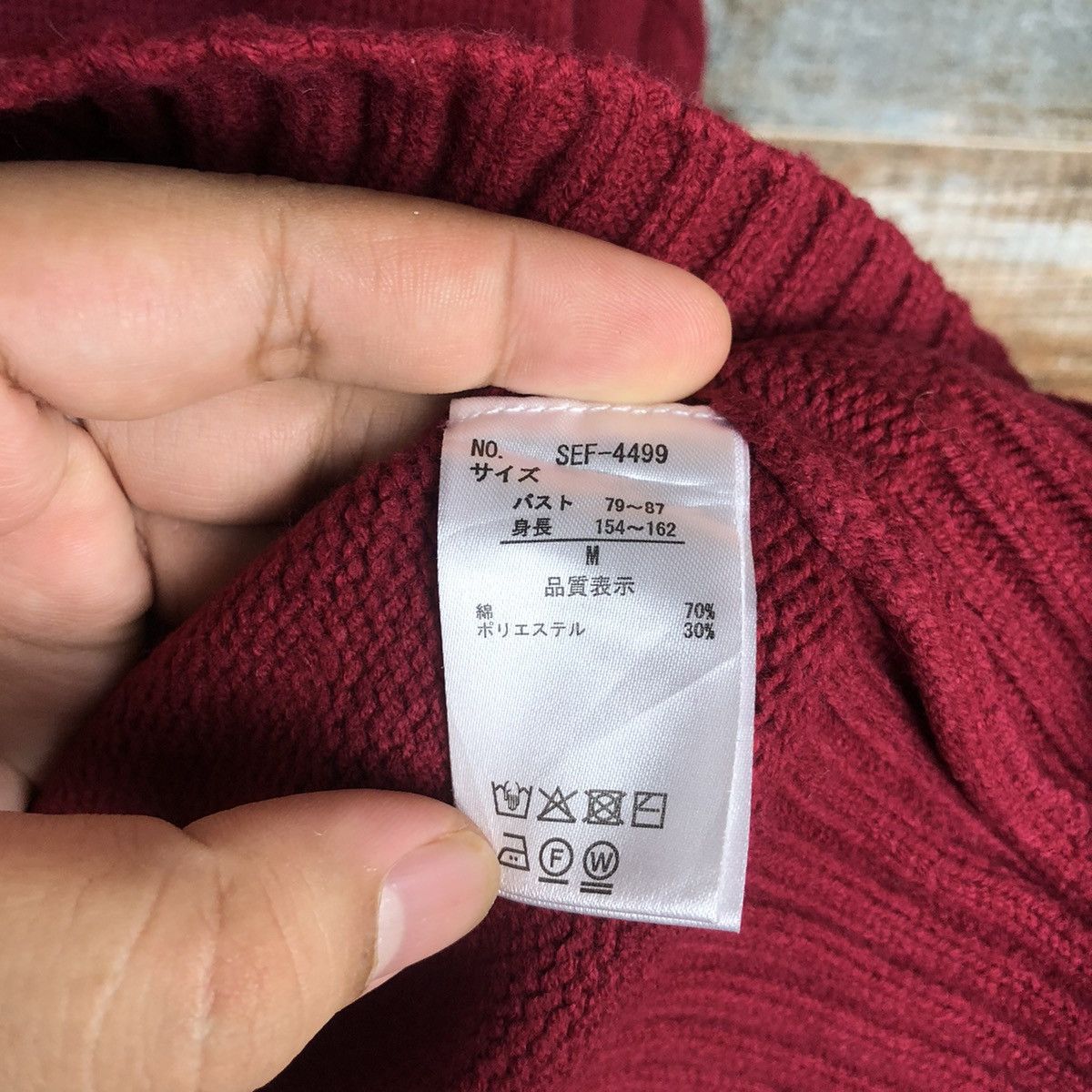 Homespun Knitwear × Japanese Brand Japanese Brand vintage ripped Red Knitwear #A1780 Size M / US 6-8 / IT 42-44 - 10 Thumbnail