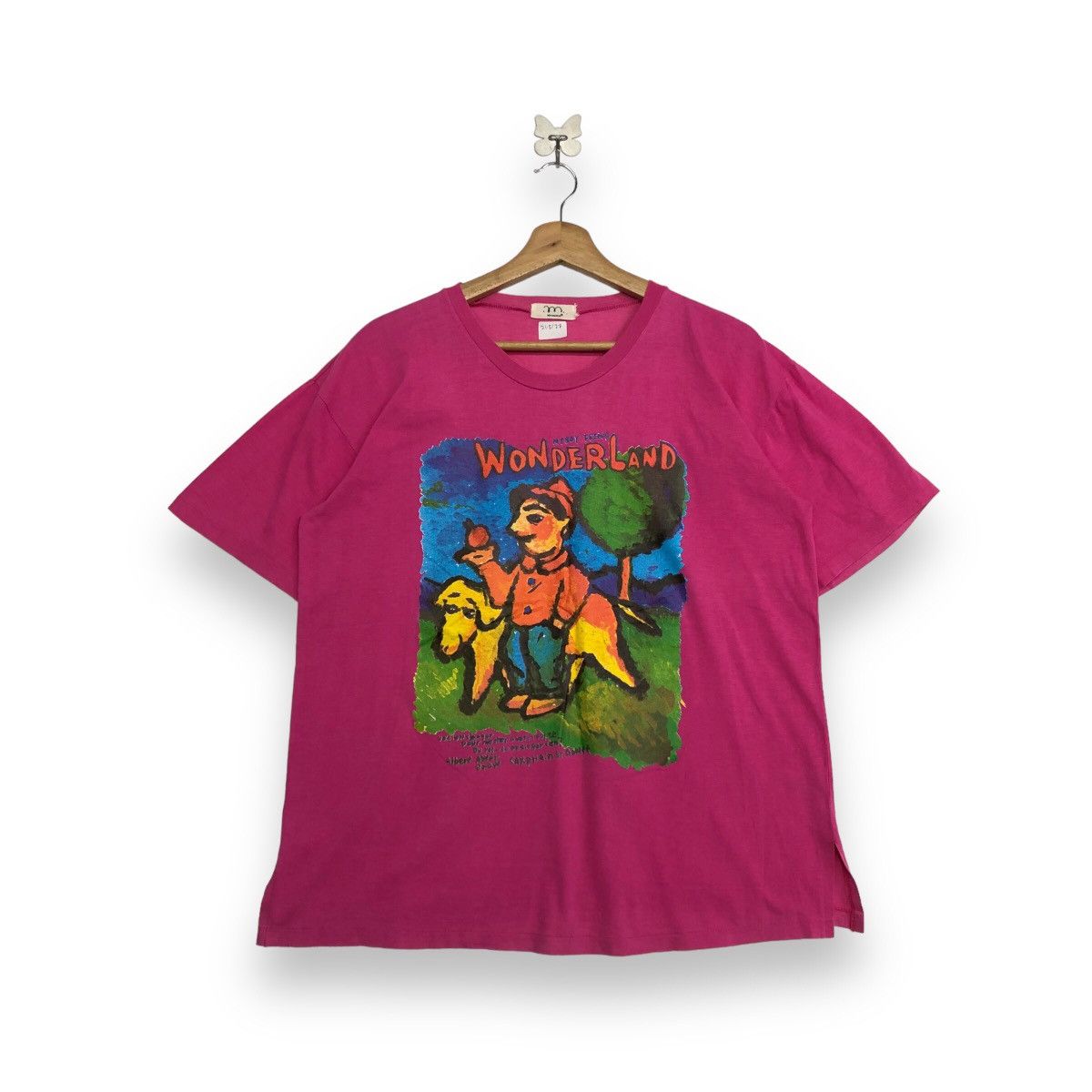image of Designer Mix Match Myboy Friend Wonderland T-Shirt in Pink, Men's (Size Medium)