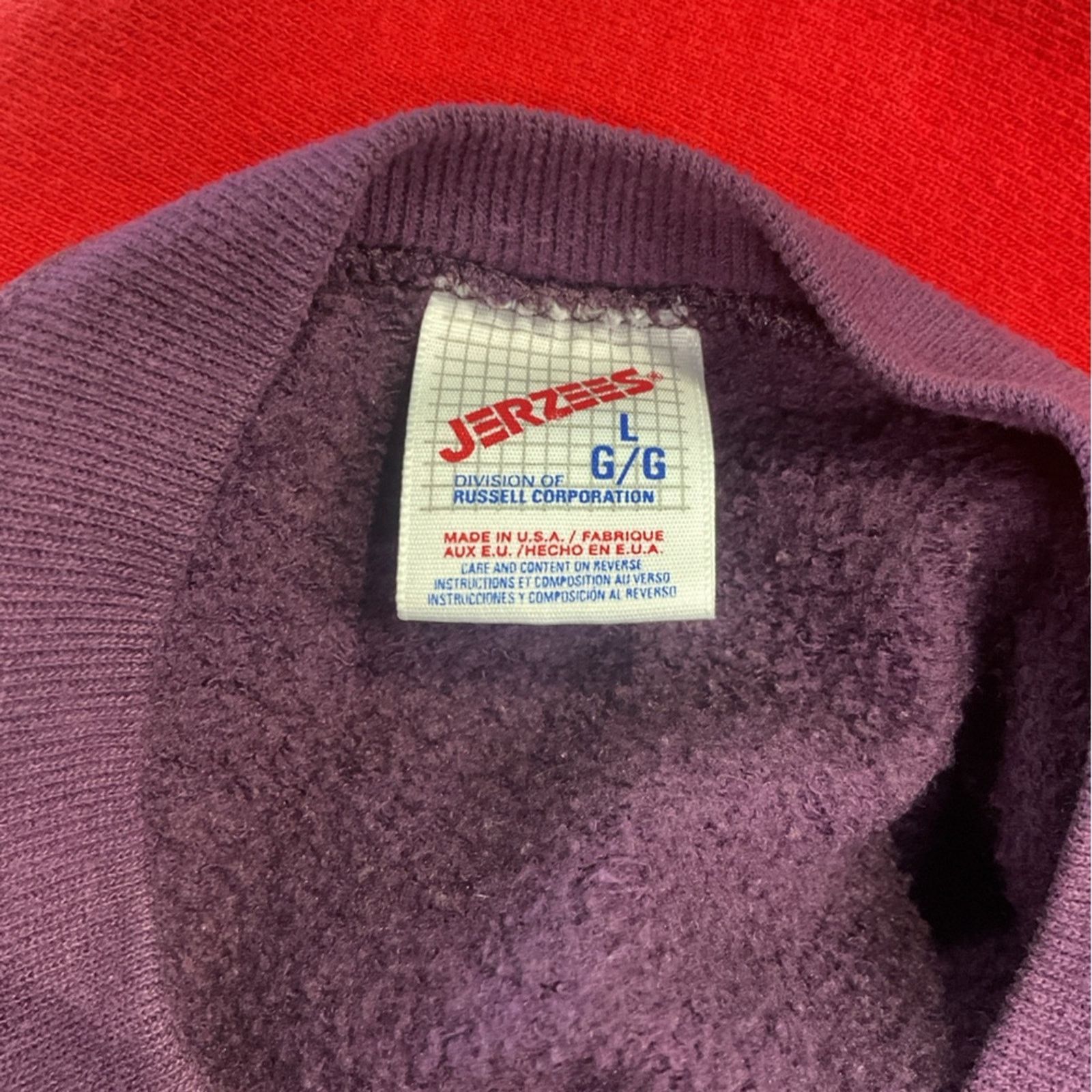 Jerzees Vintage 80’s Single Stitch Wisconsin Winter Sweater Size US L / EU 52-54 / 3 - 3 Thumbnail